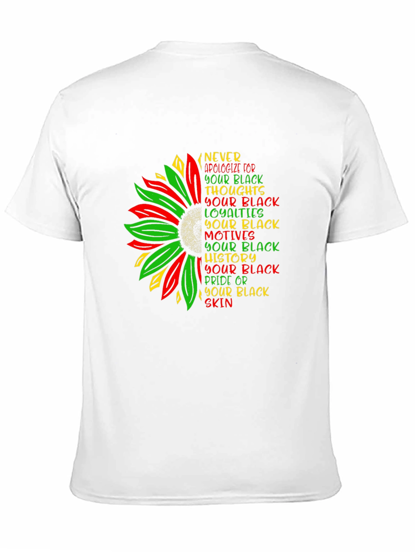 Black Pride Sunflower Graphic Tee