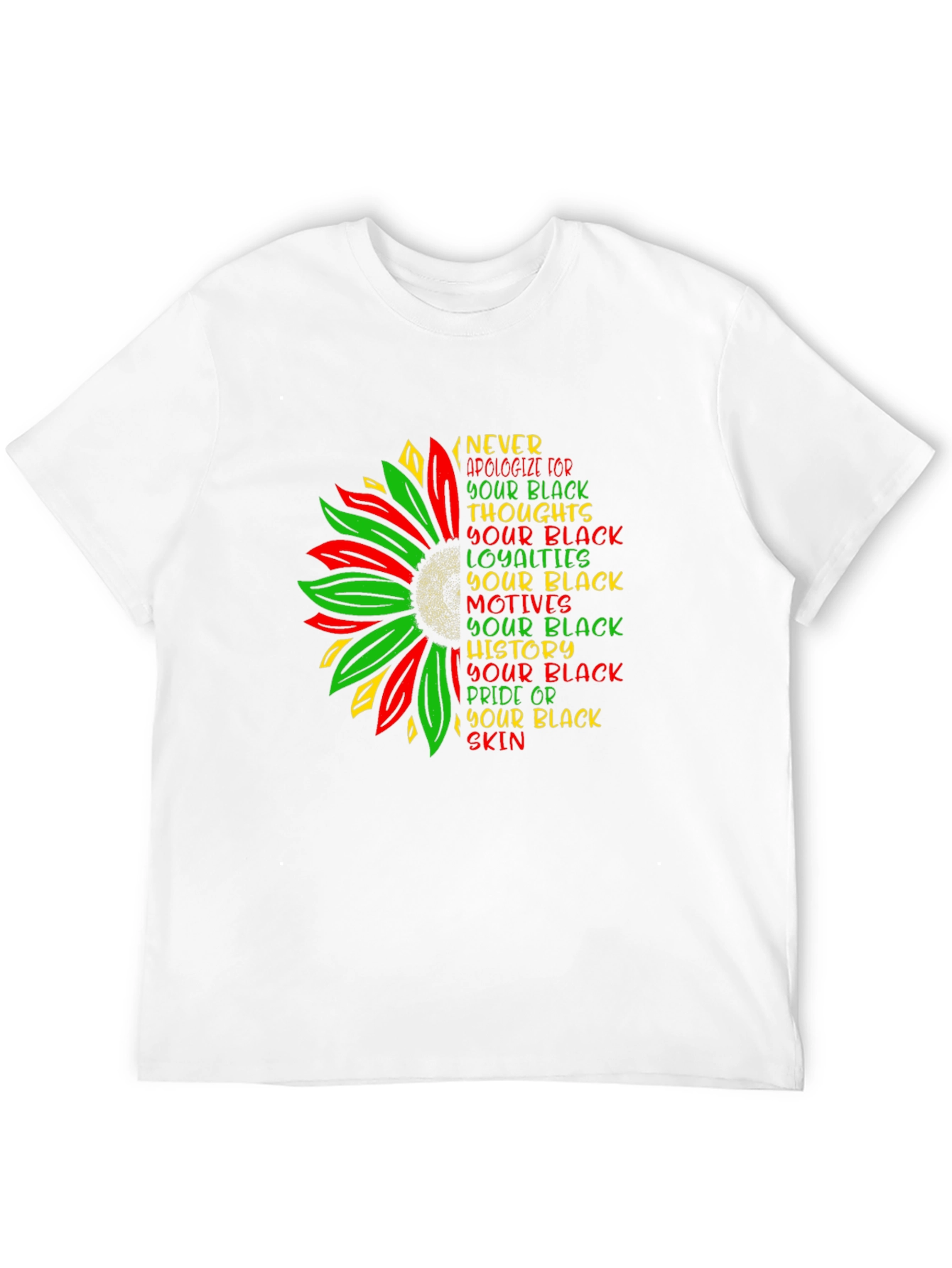 Black Pride Sunflower Graphic Tee