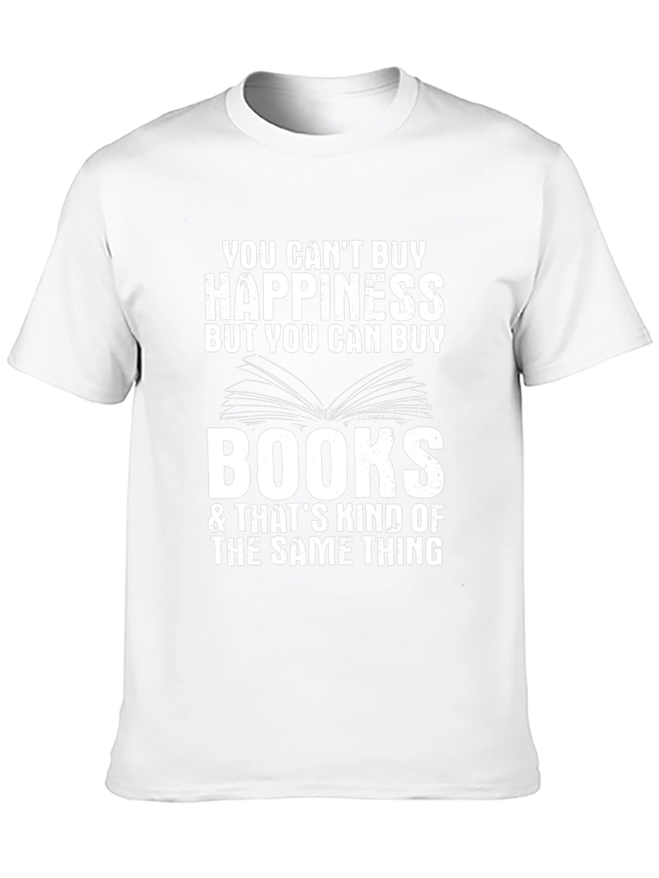 Funny Book Lover T-Shirt - Happiness & Books