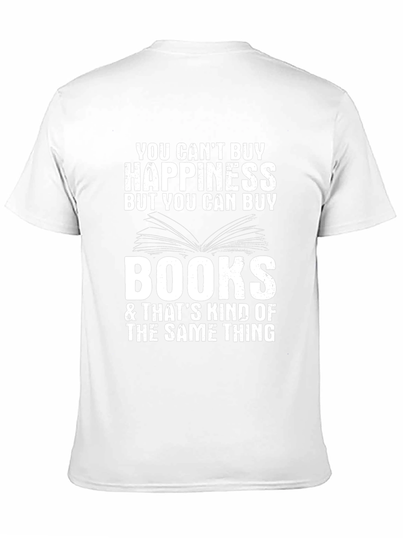 Funny Book Lover T-Shirt - Happiness & Books