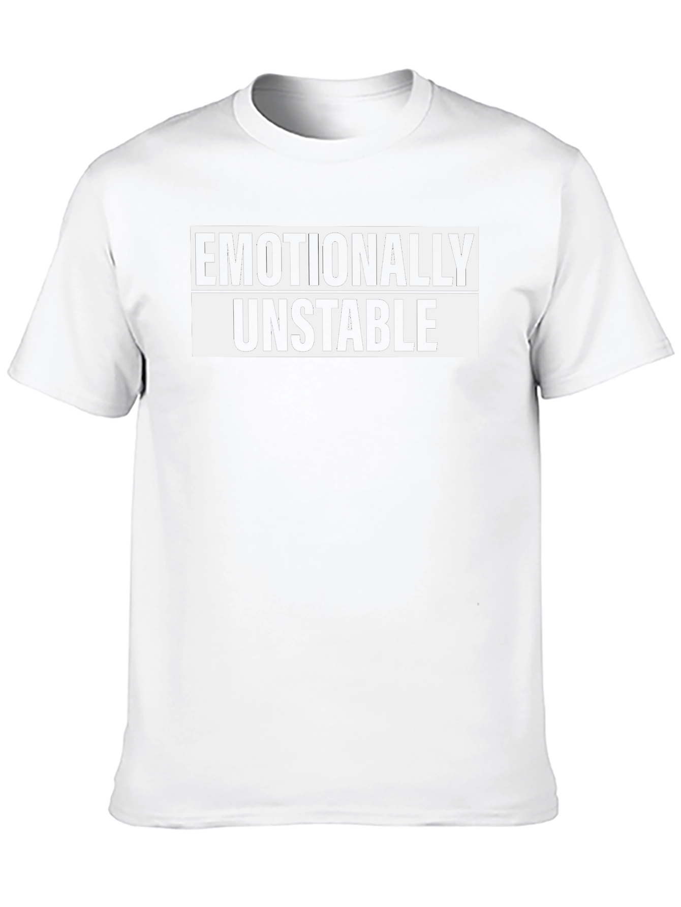 Emotionally Unstable Graphic Tee - Black Cotton T-Shirt