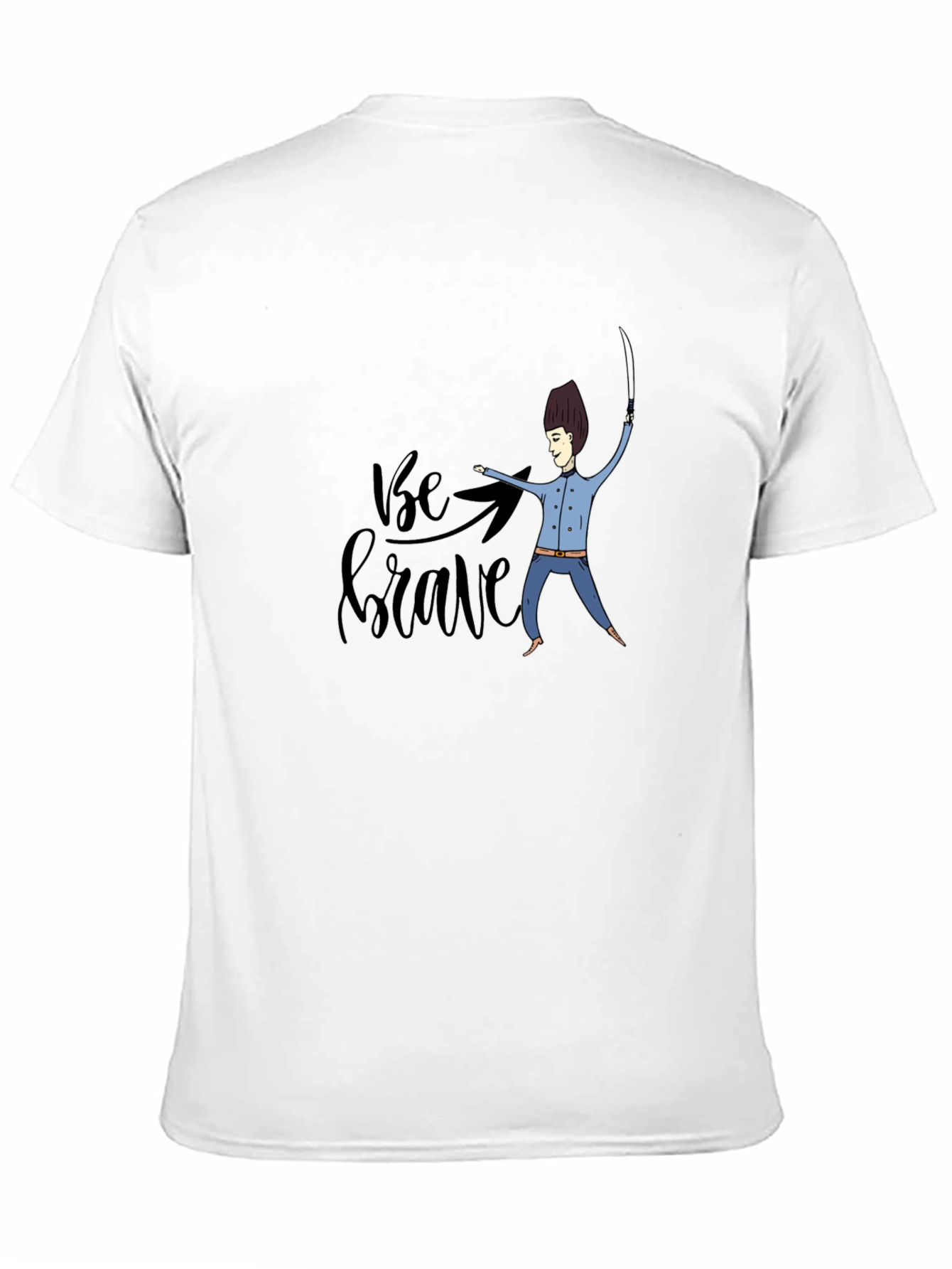 Be Brave Black Graphic T-Shirt