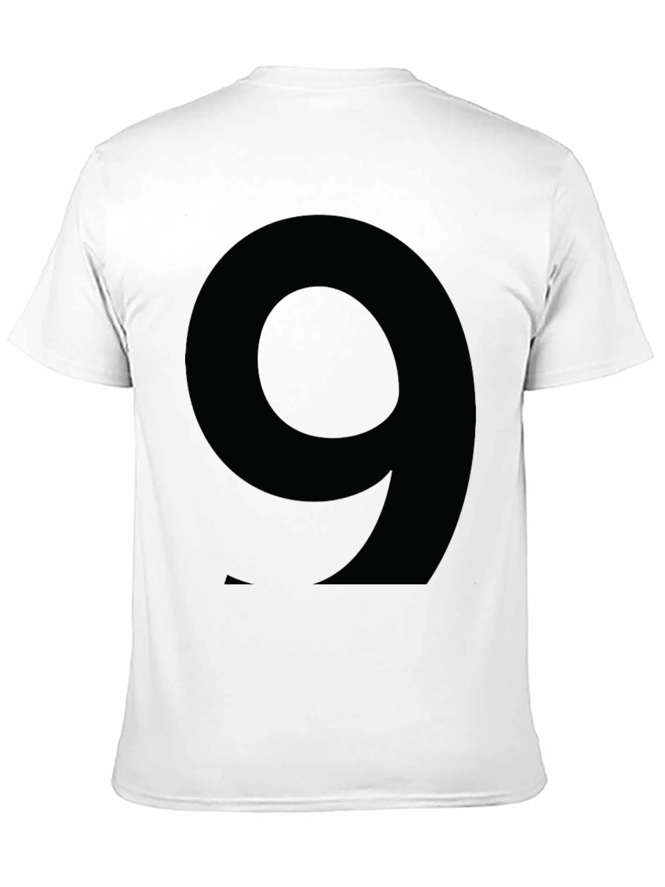 Number 9 Graphic Tee - Black Cotton T-Shirt