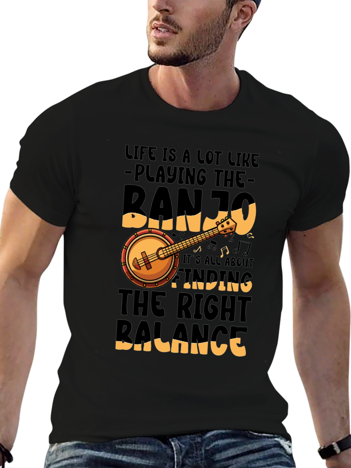 Banjo Life Balance Graphic Tee