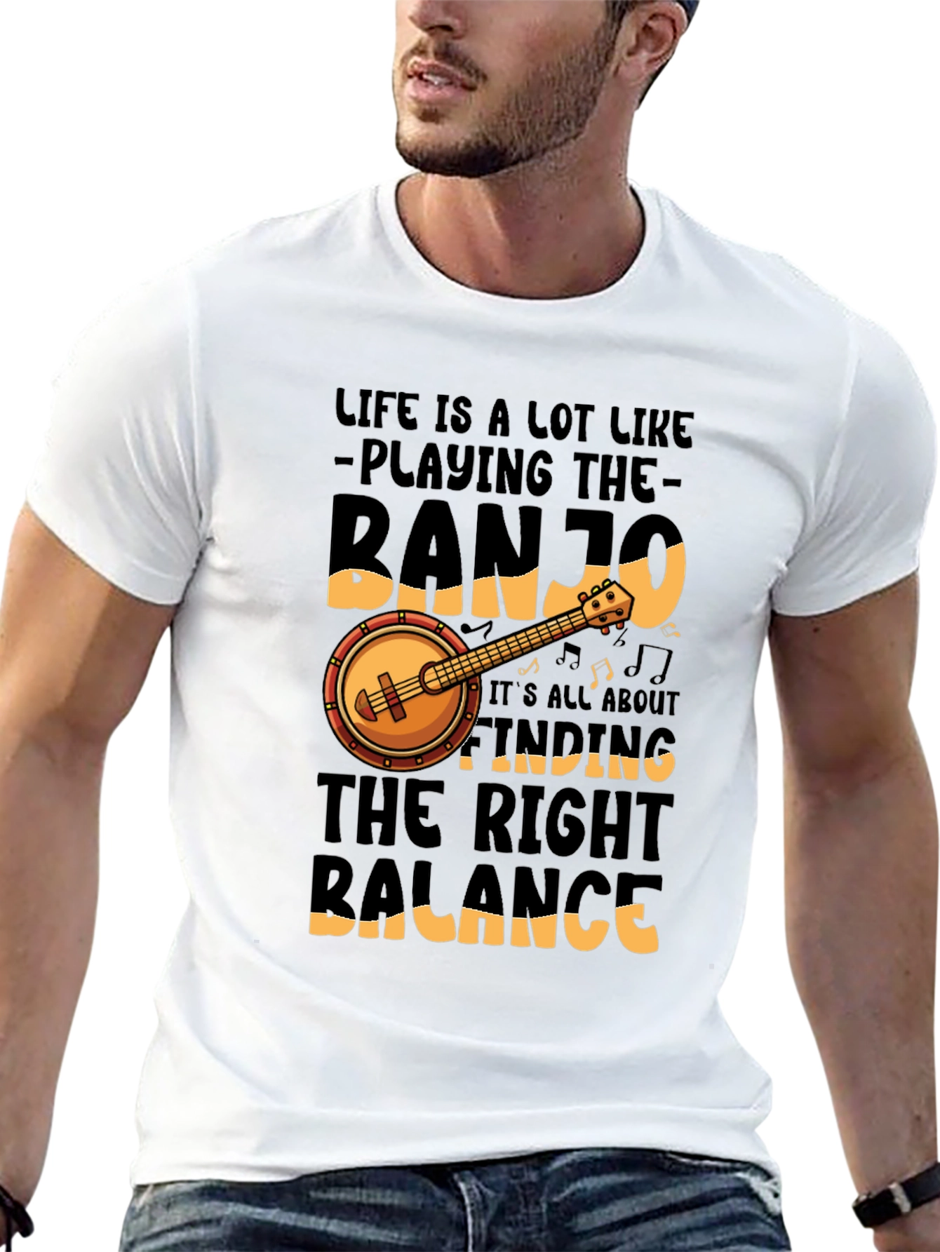 Banjo Life Balance Graphic Tee