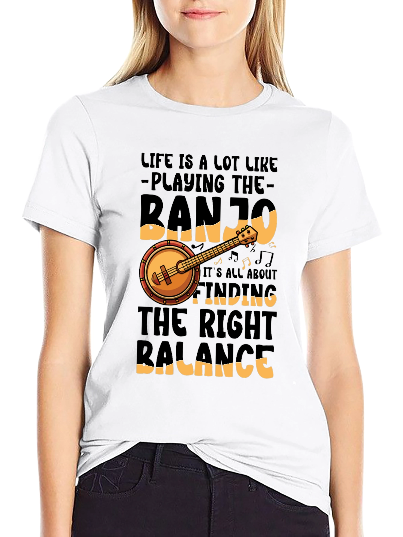Banjo Life Balance Graphic Tee