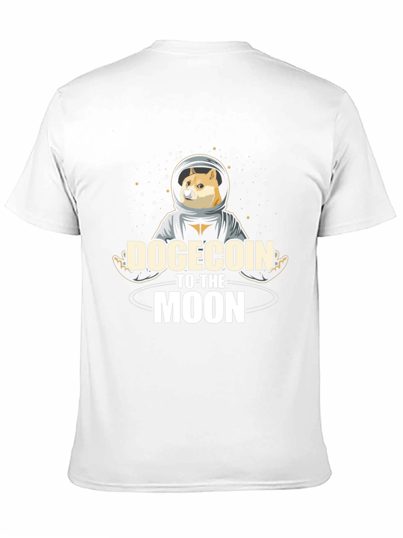 Dogecoin to the Moon Black T-Shirt