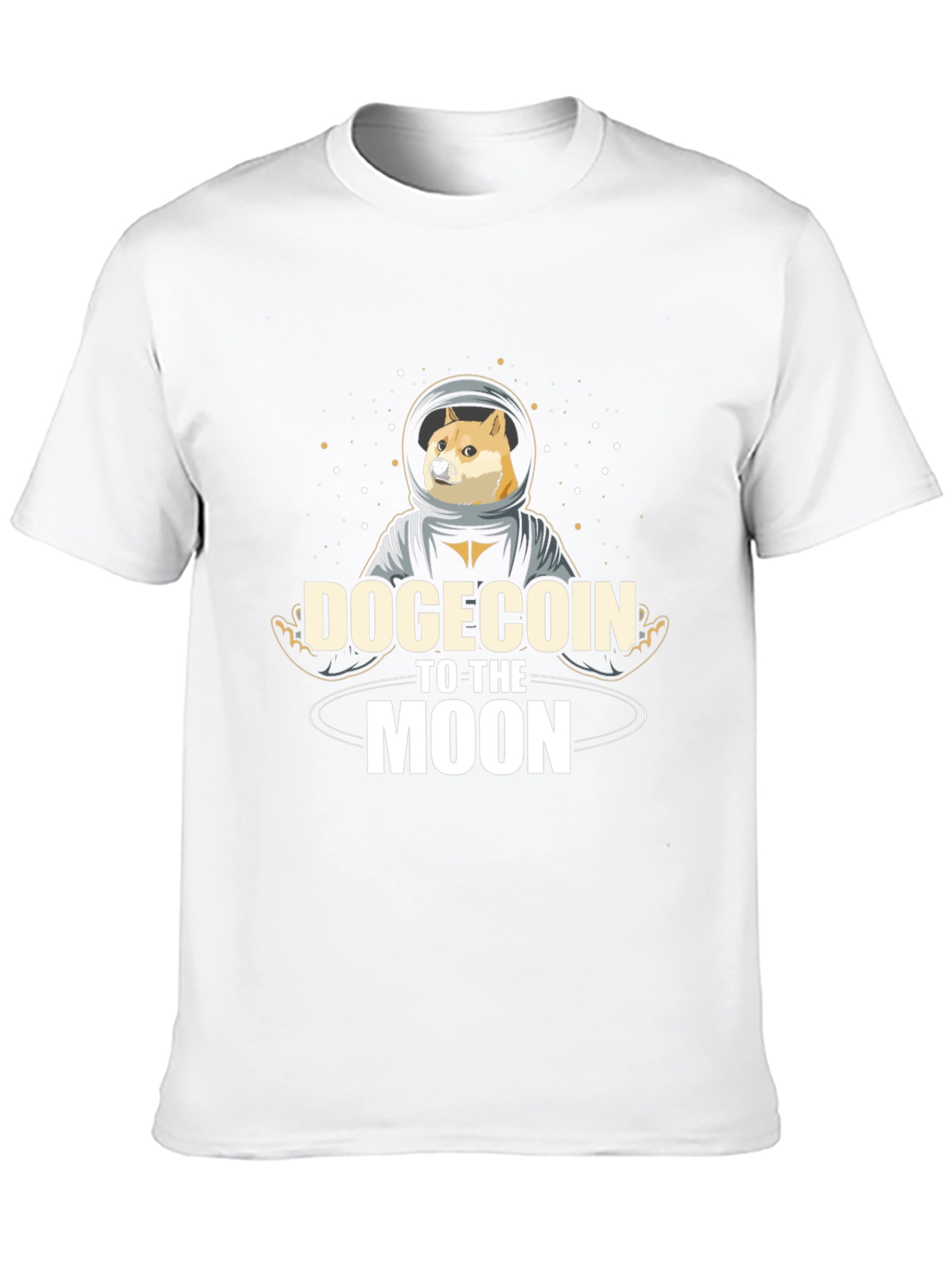 Dogecoin to the Moon Black T-Shirt