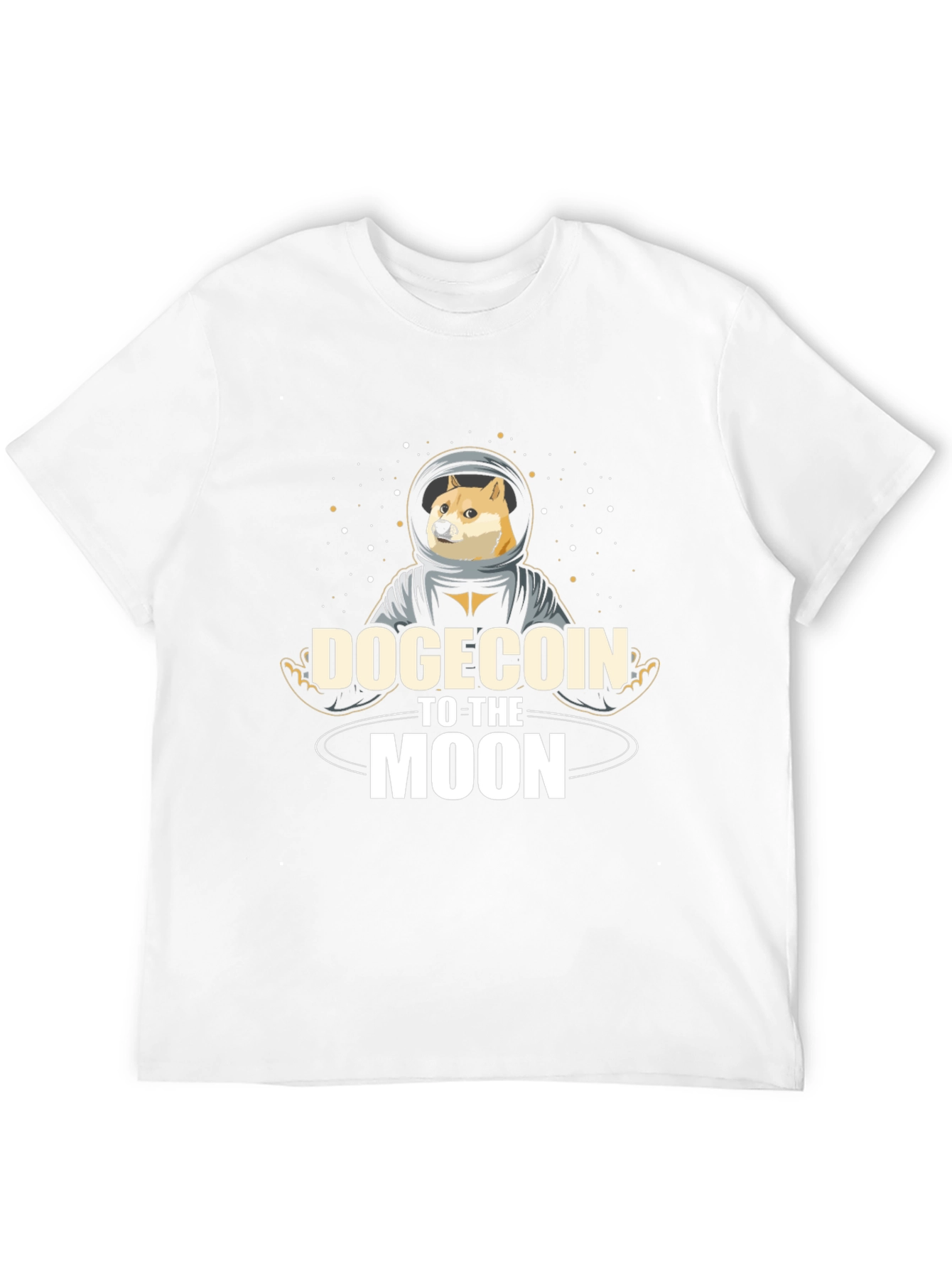 Dogecoin to the Moon Black T-Shirt