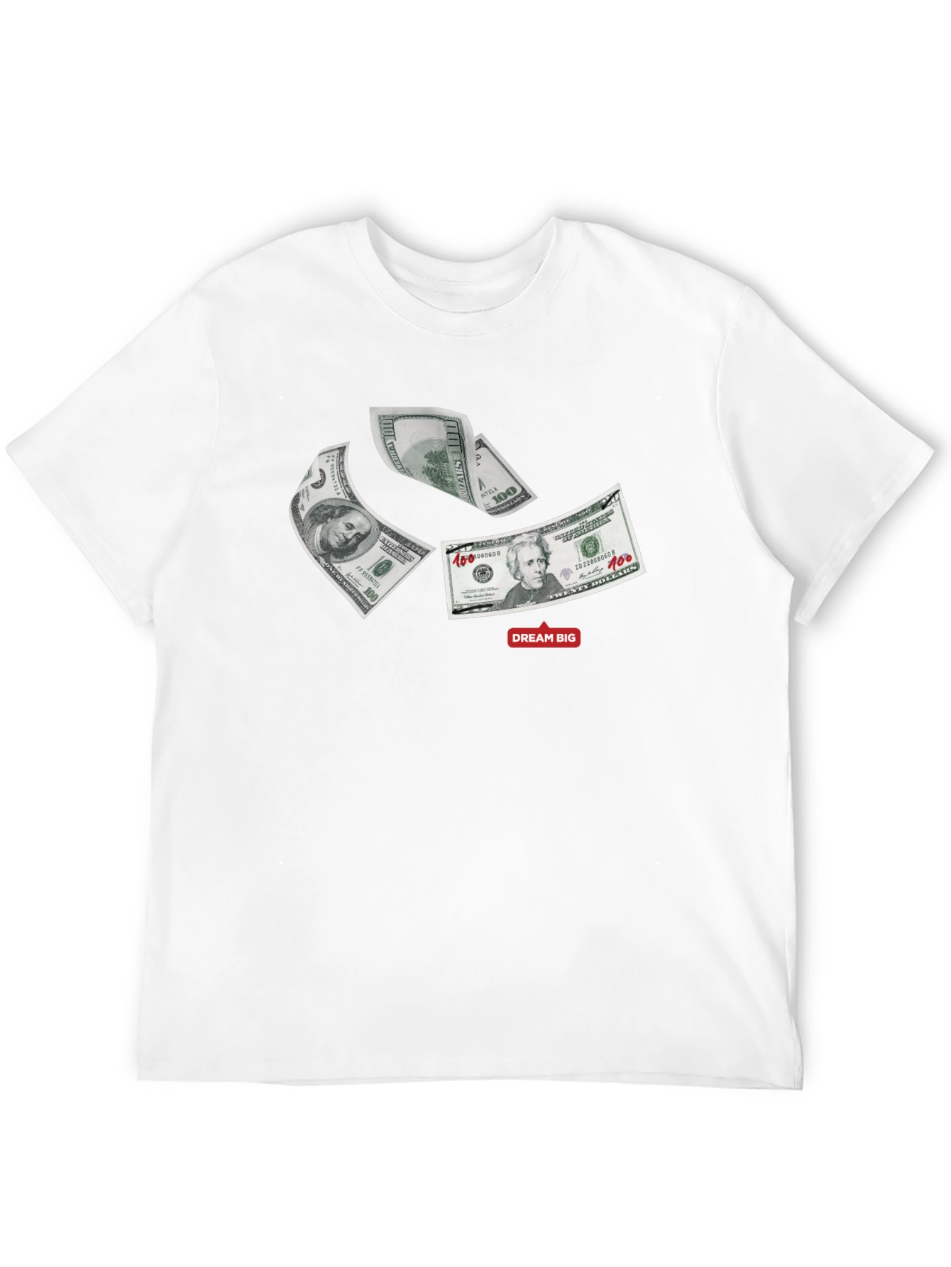 Dream Big Money Graphic Tee - Black
