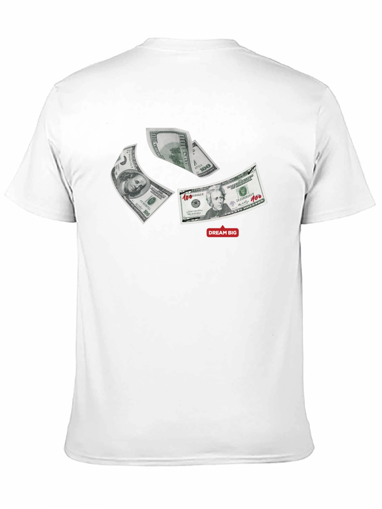 Dream Big Money Graphic Tee - Black