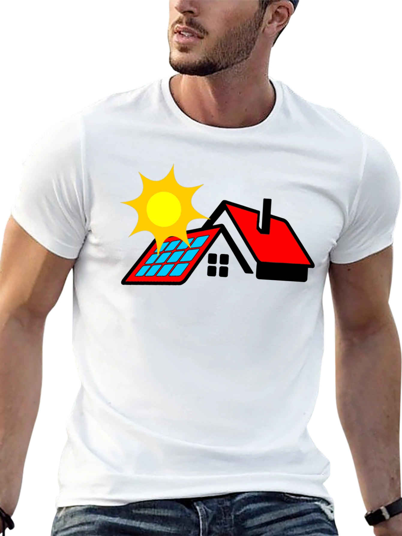 Solar Power House T-Shirt - Renewable Energy Tee