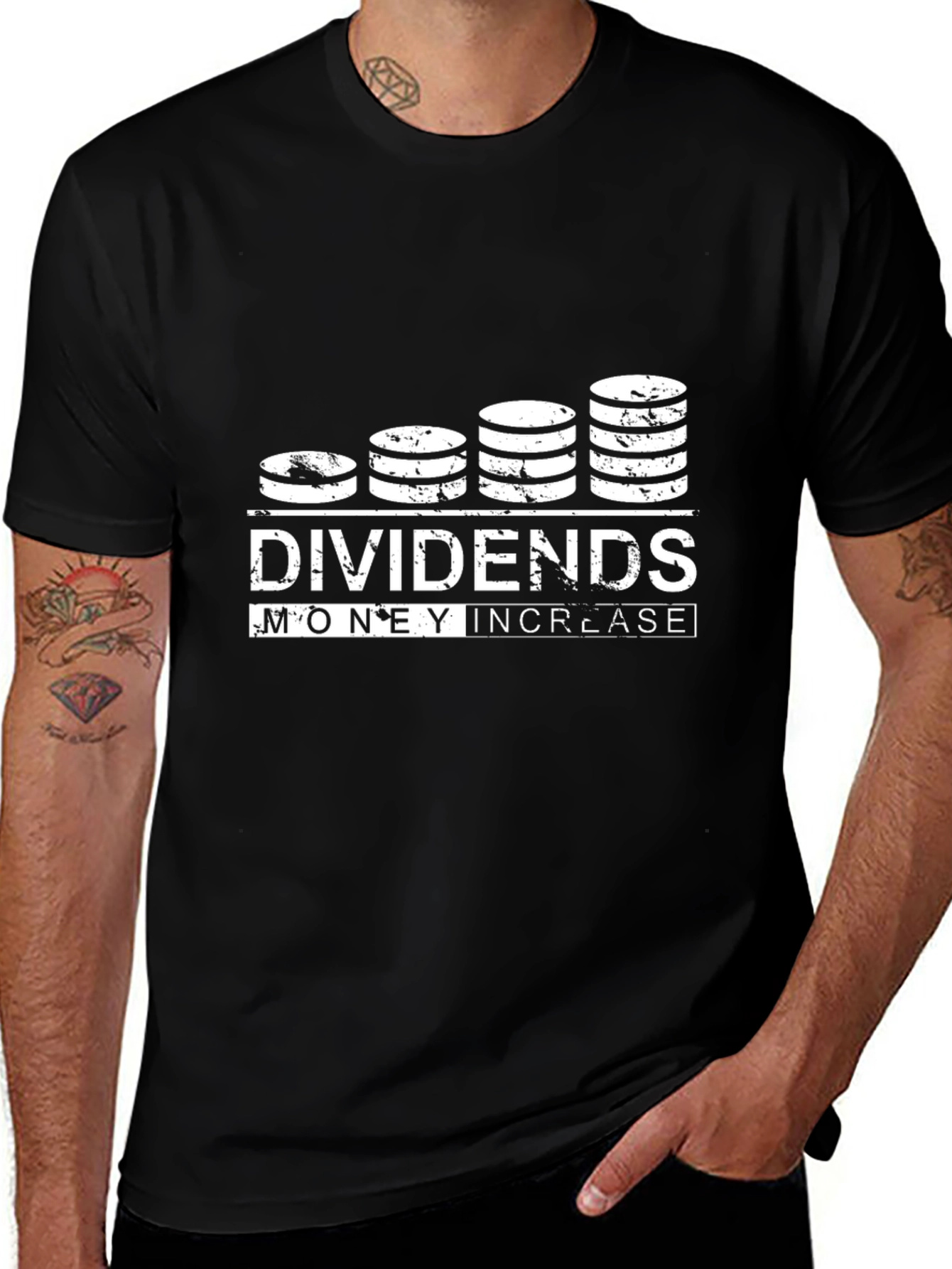 Dividends Money Increase Graphic T-Shirt