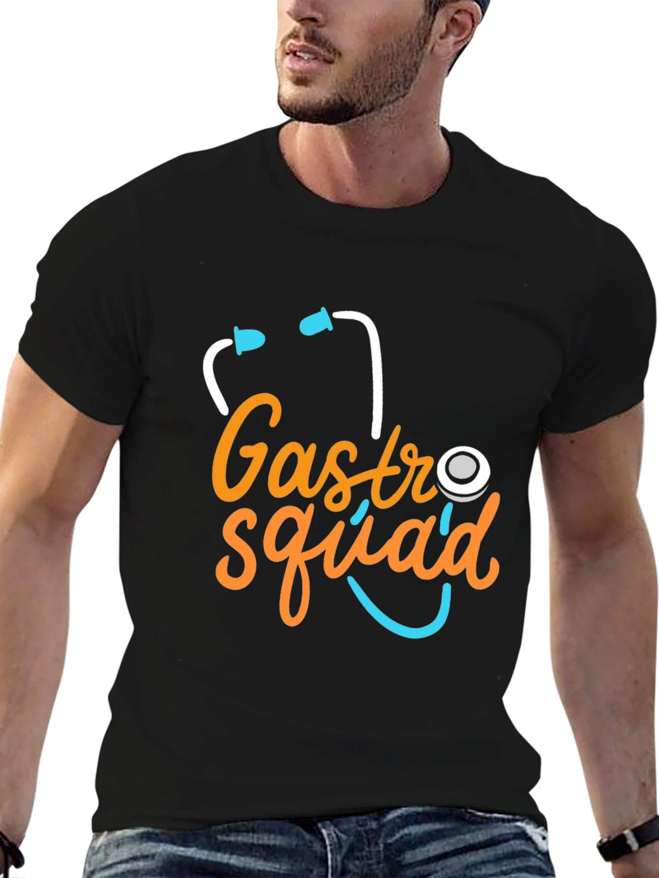 Gastro Squad Stethoscope Graphic T-Shirt