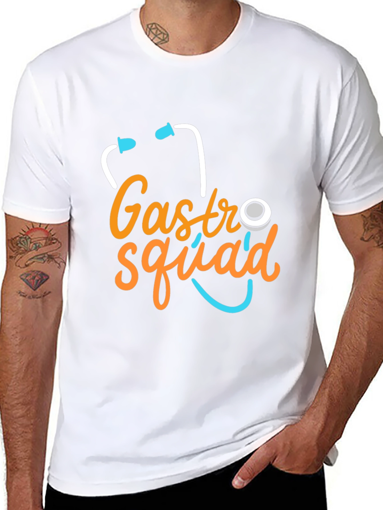 Gastro Squad Stethoscope Graphic T-Shirt