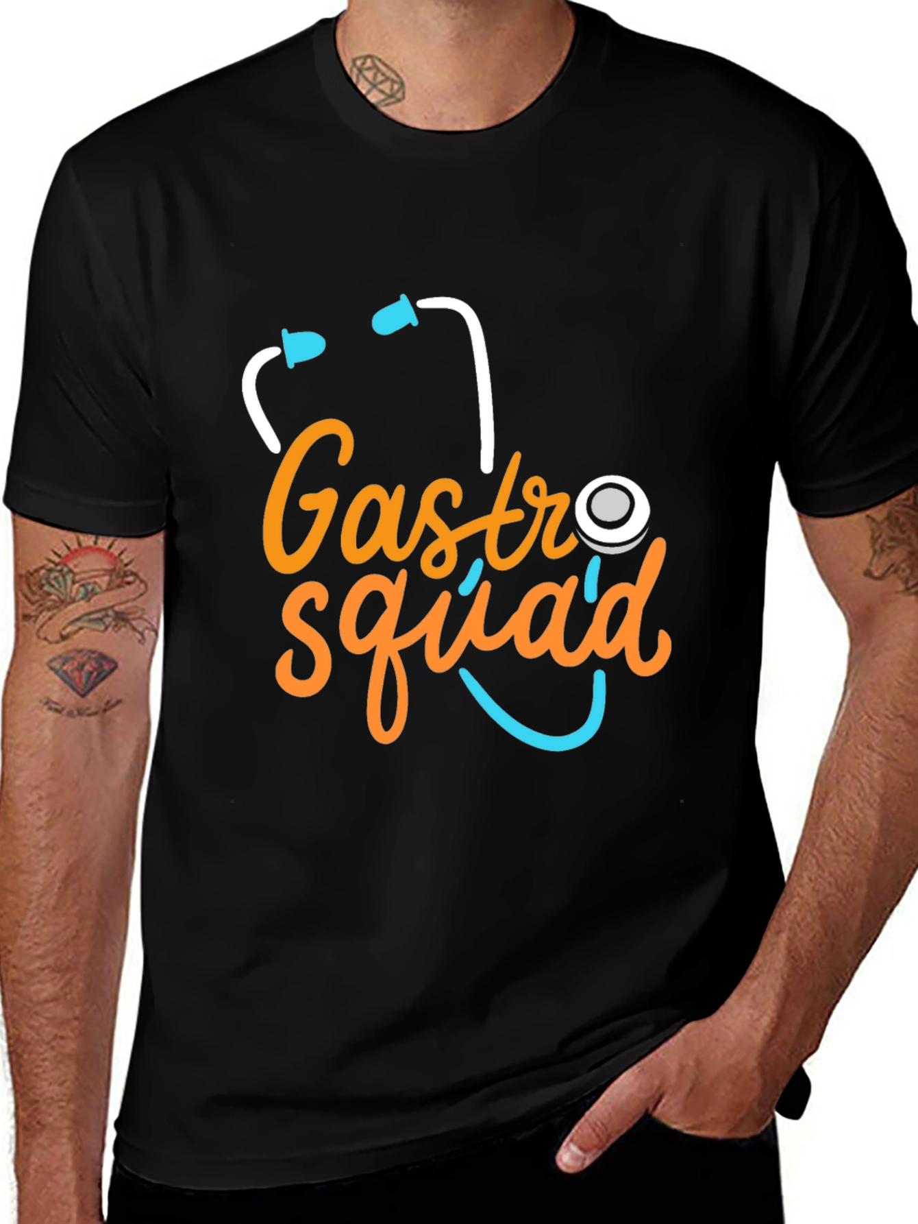 Gastro Squad Stethoscope Graphic T-Shirt