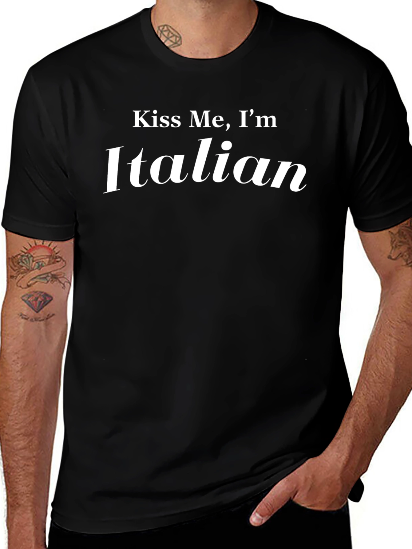 Kiss Me Im Italian T-Shirt - St Patricks Day