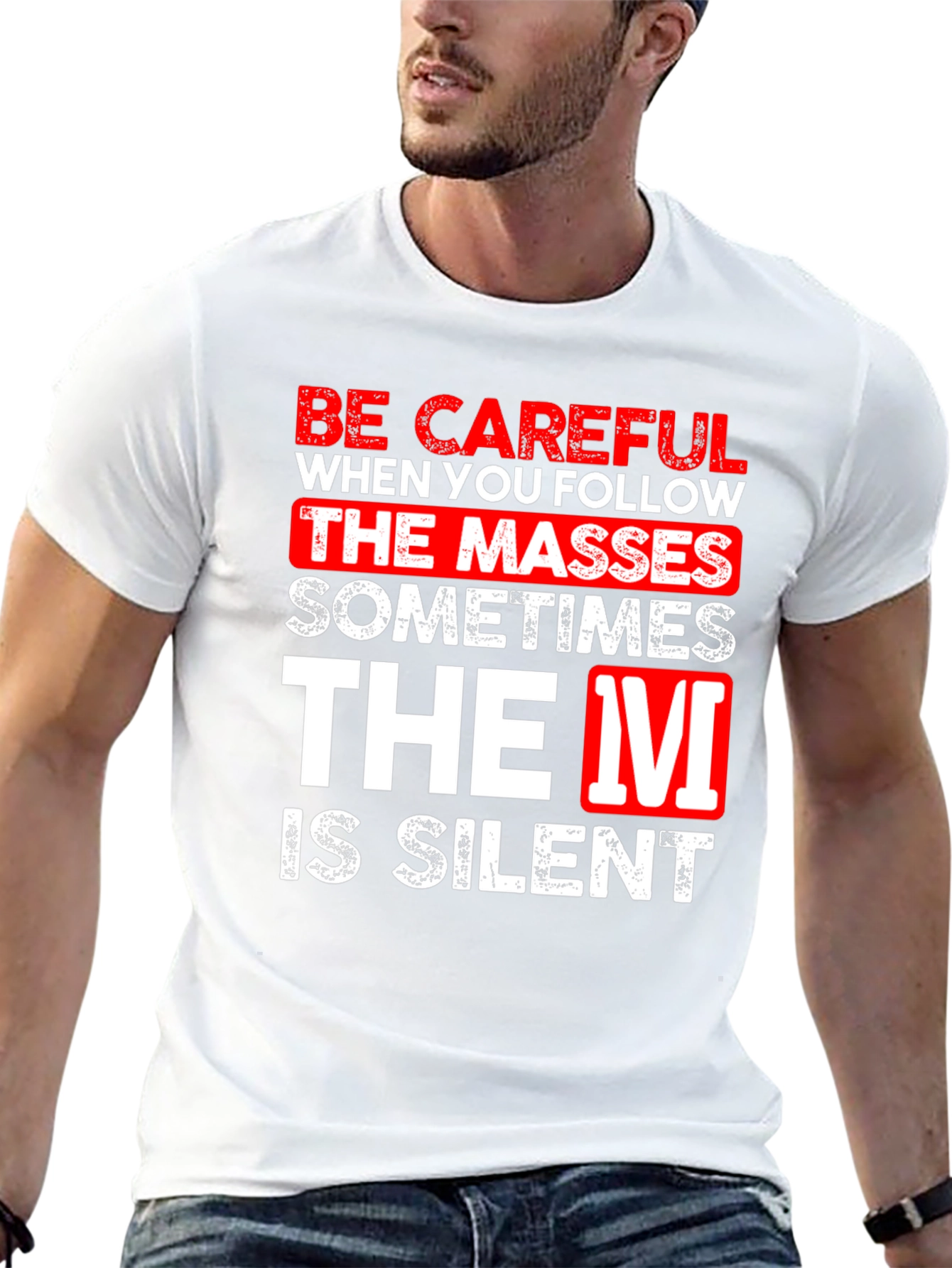 Be Careful Silent T-Shirt Funny Graphic Tee