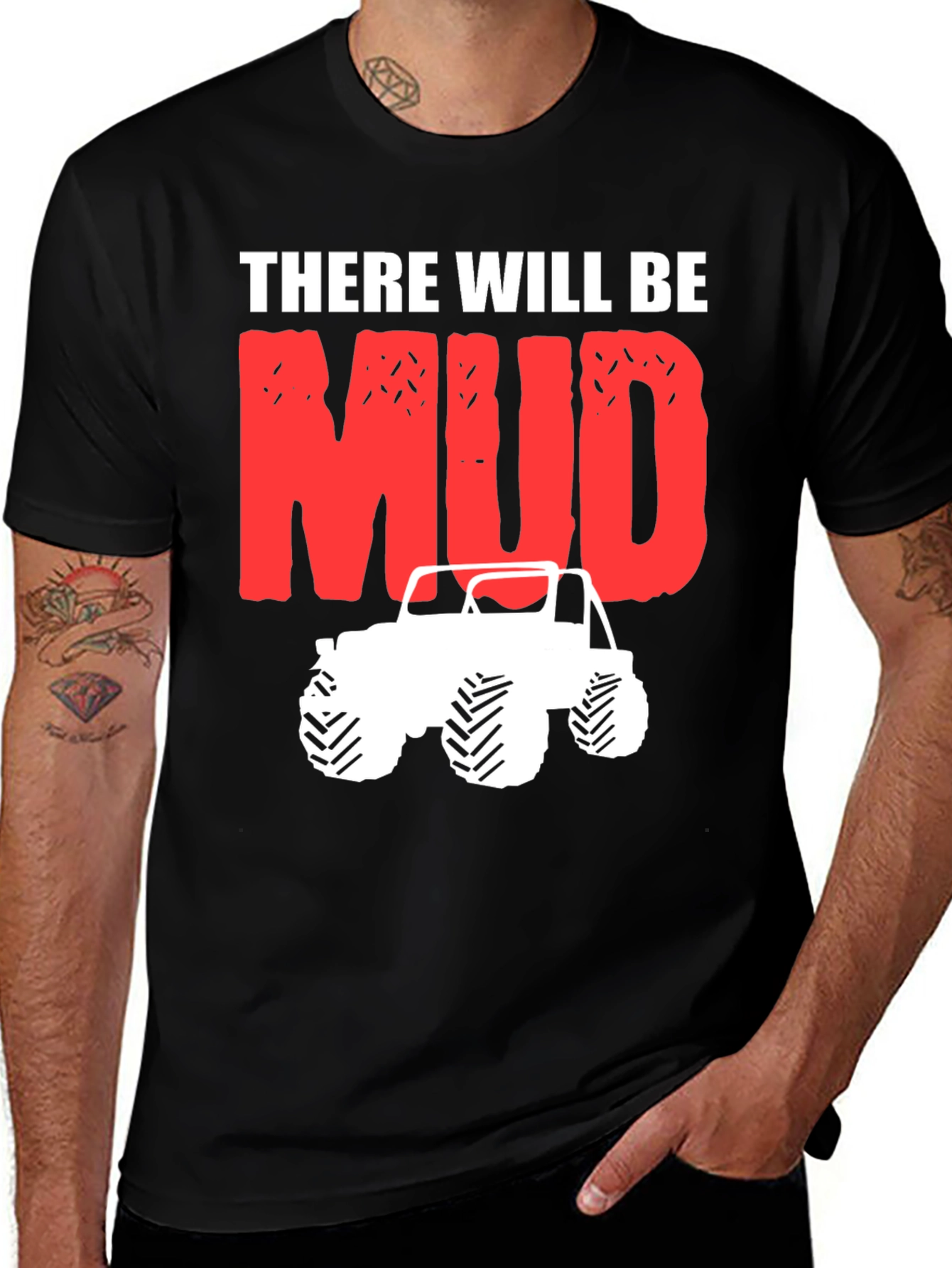 Mud Jeep Graphic Tee - Black