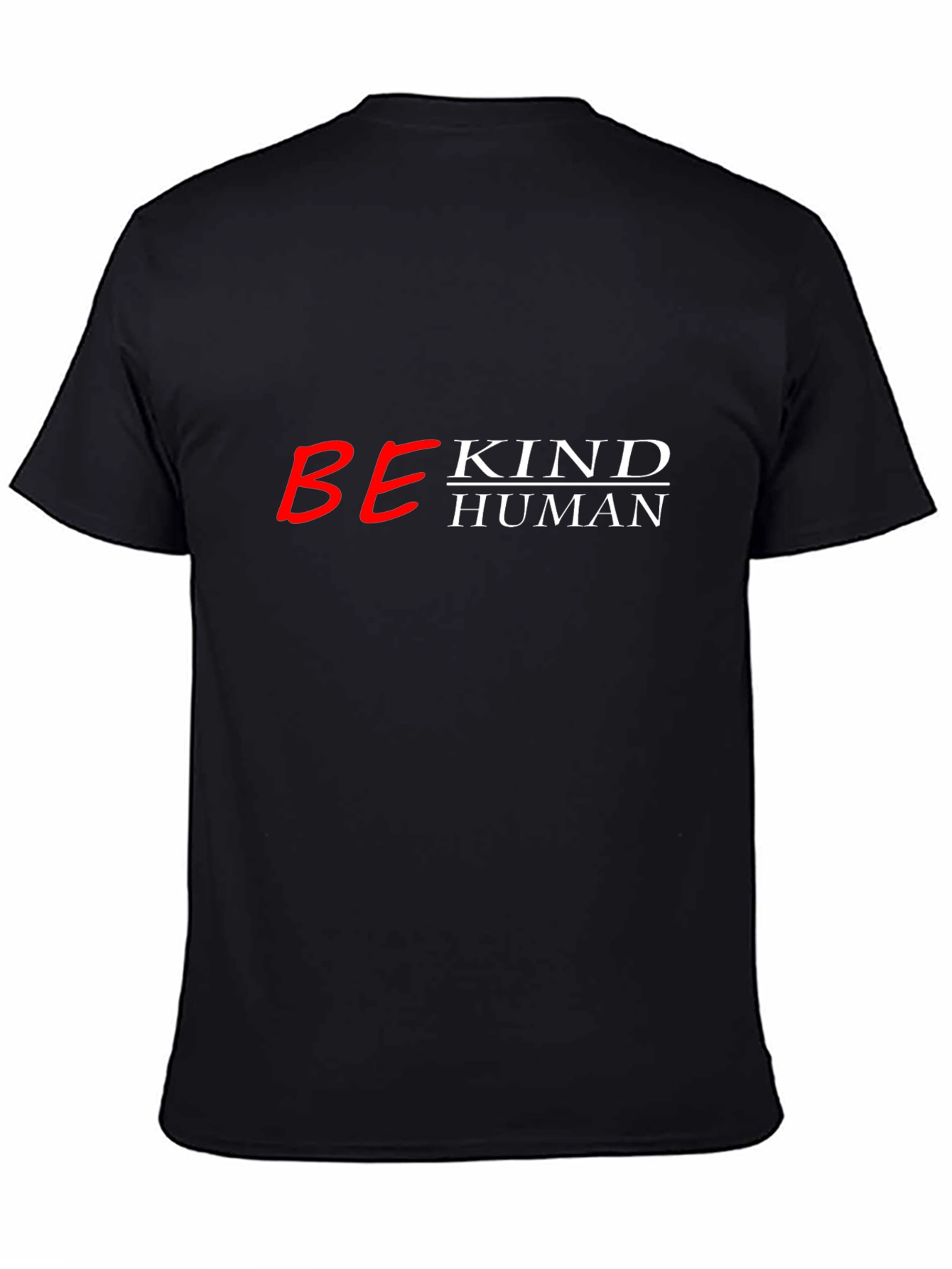 Be Kind Human Black Graphic Tee