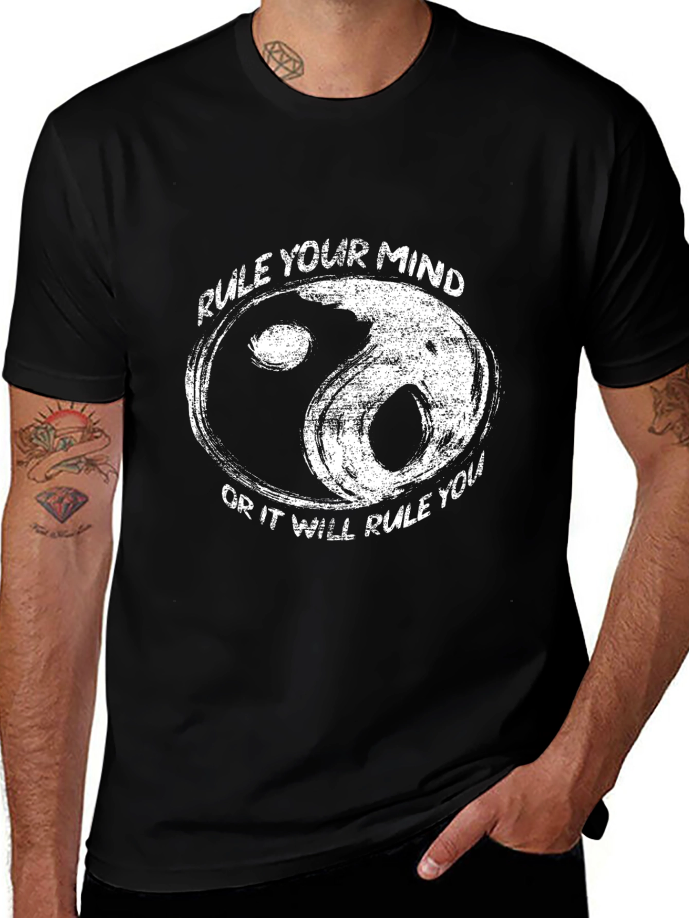 Yin Yang Rule Your Mind Graphic Tee