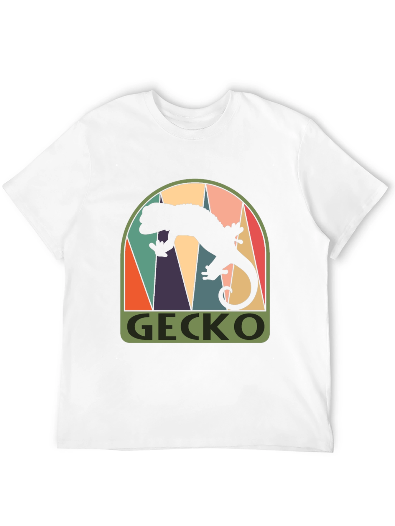 Retro Gecko Graphic Tee - Cool Black T-Shirt
