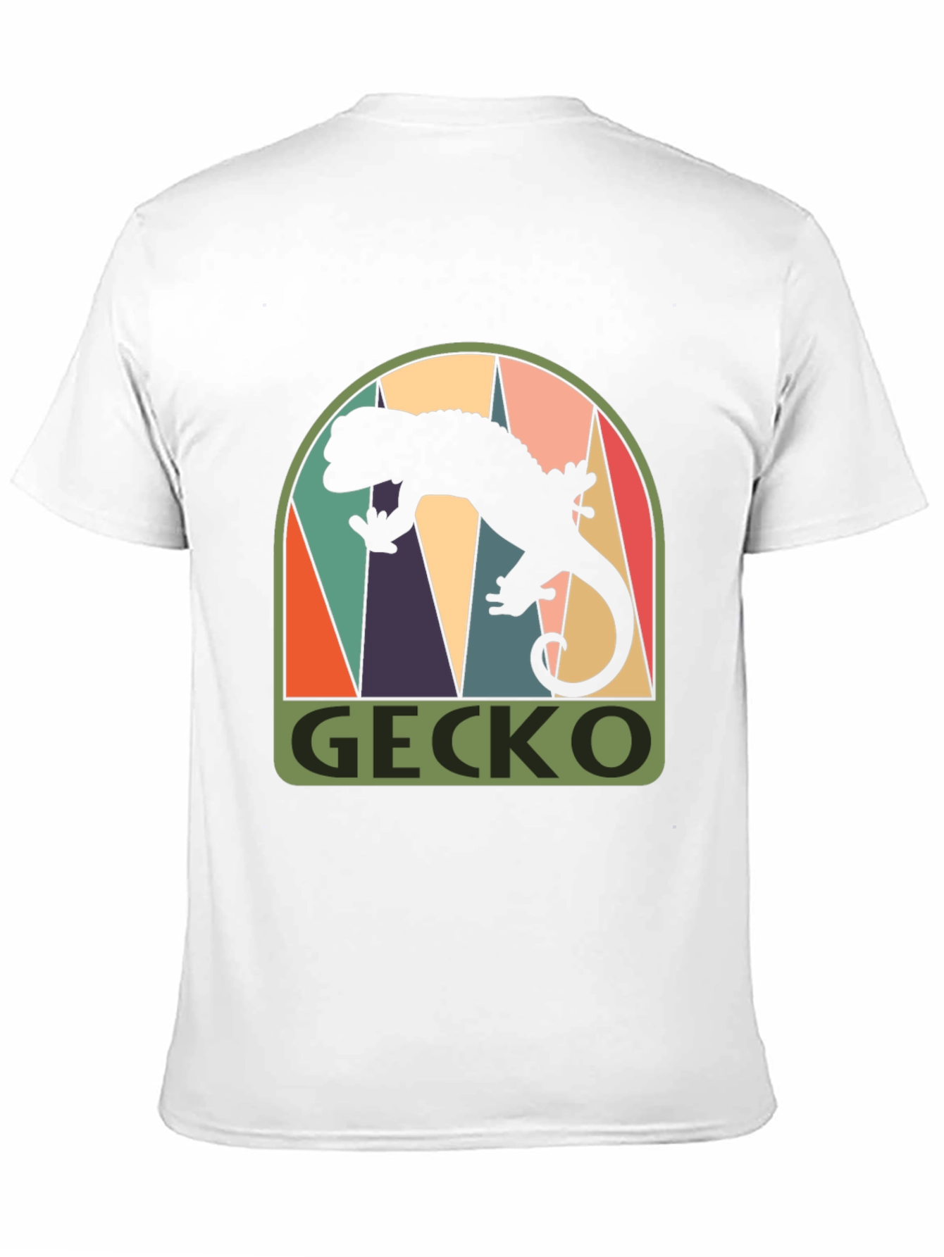 Retro Gecko Graphic Tee - Cool Black T-Shirt