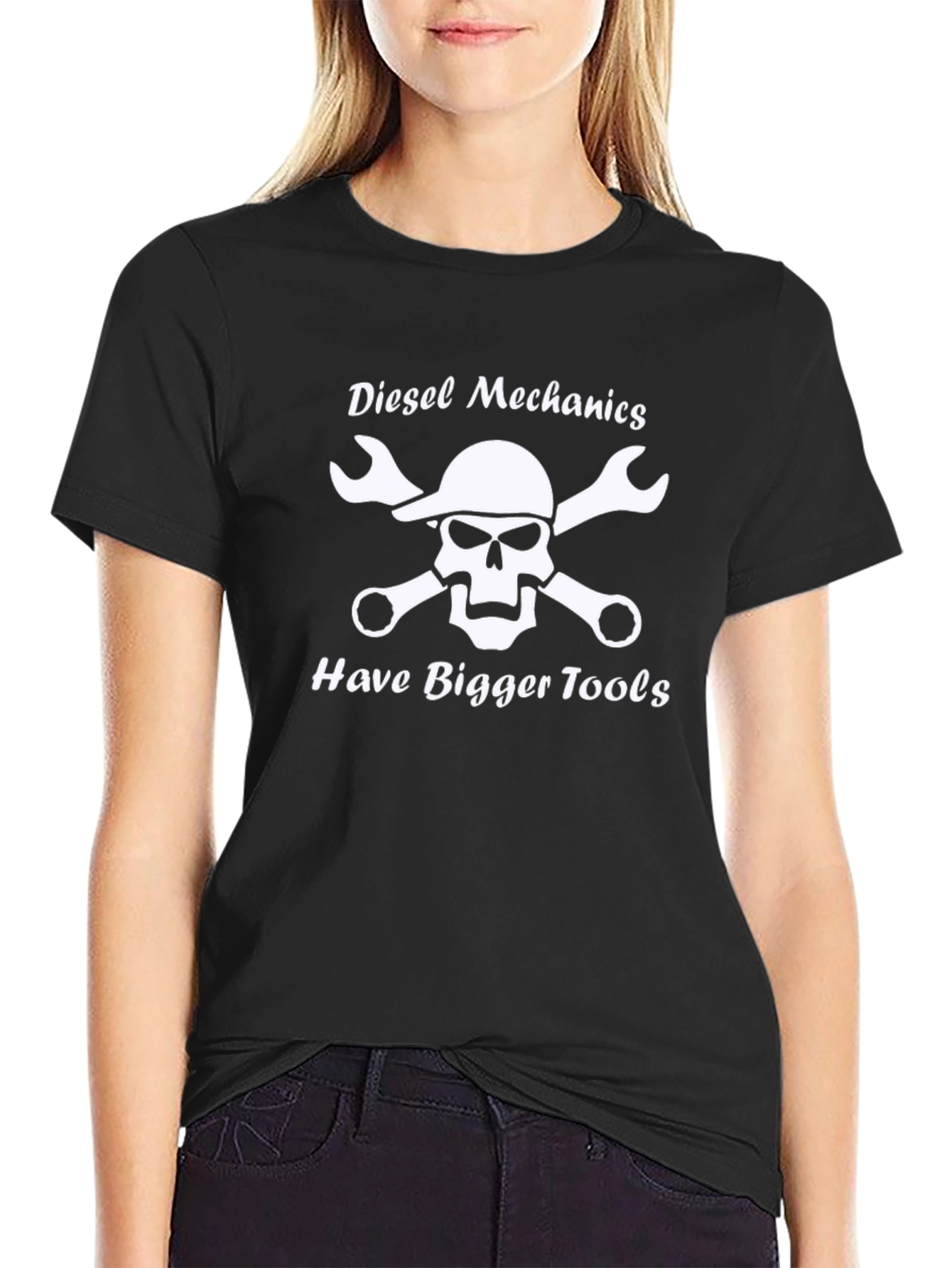 Diesel Mechanics Bigger Tools Black T-Shirt