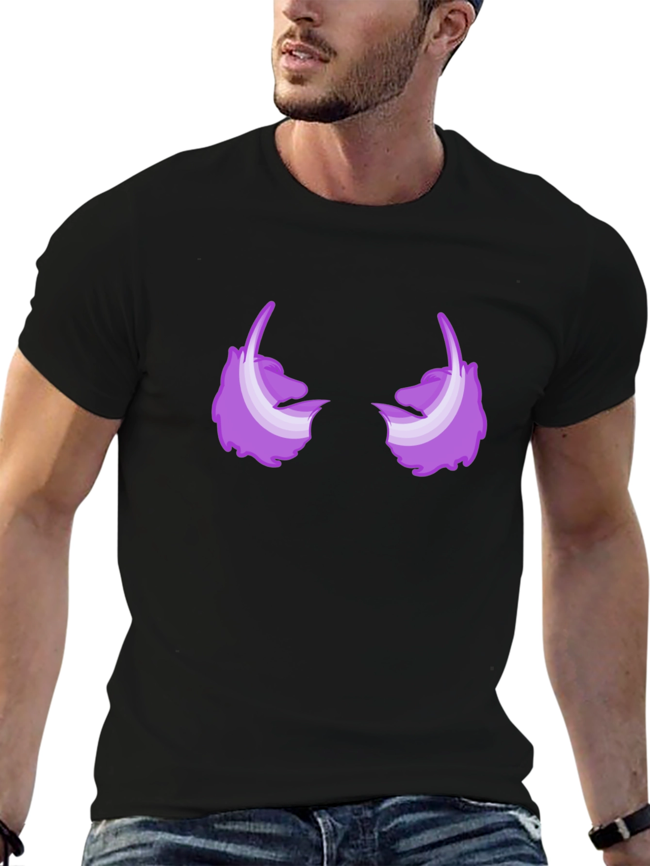 Abstract Eye Graphic Tee - Mens Black T-Shirt