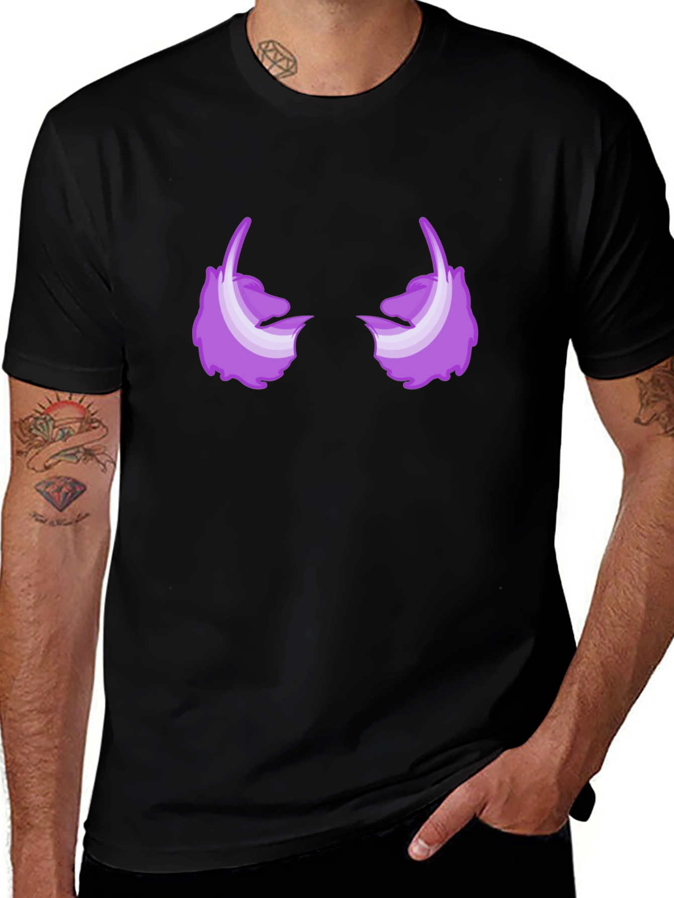 Abstract Eye Graphic Tee - Mens Black T-Shirt