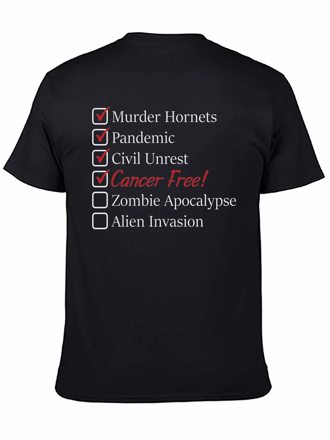 Funny 2020 Crisis Checklist Novelty T-Shirt