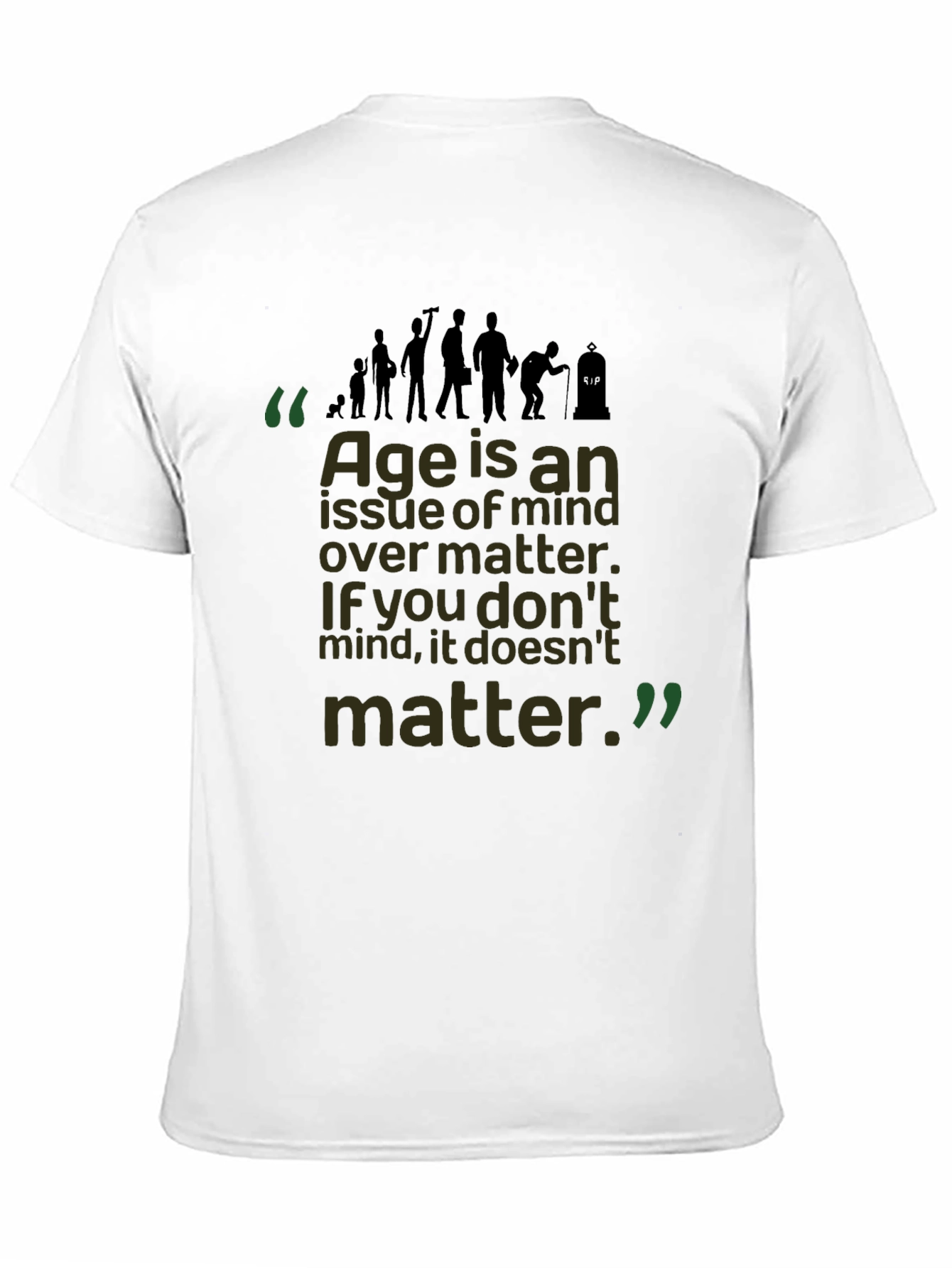 Age Mind Over Matter Black Graphic Tee