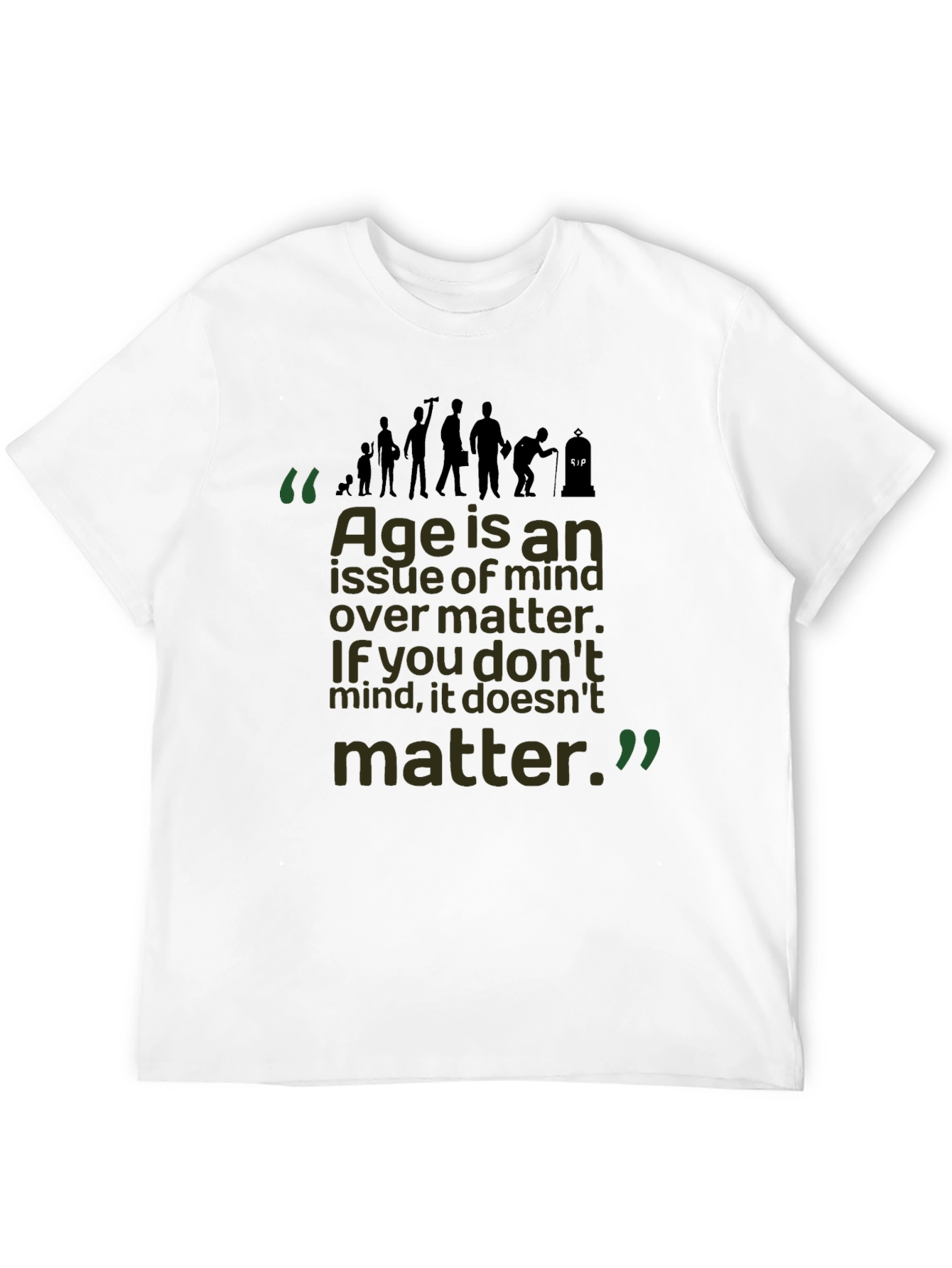 Age Mind Over Matter Black Graphic Tee