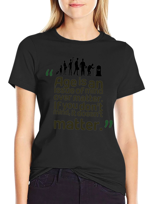 Age Mind Over Matter Black Graphic Tee