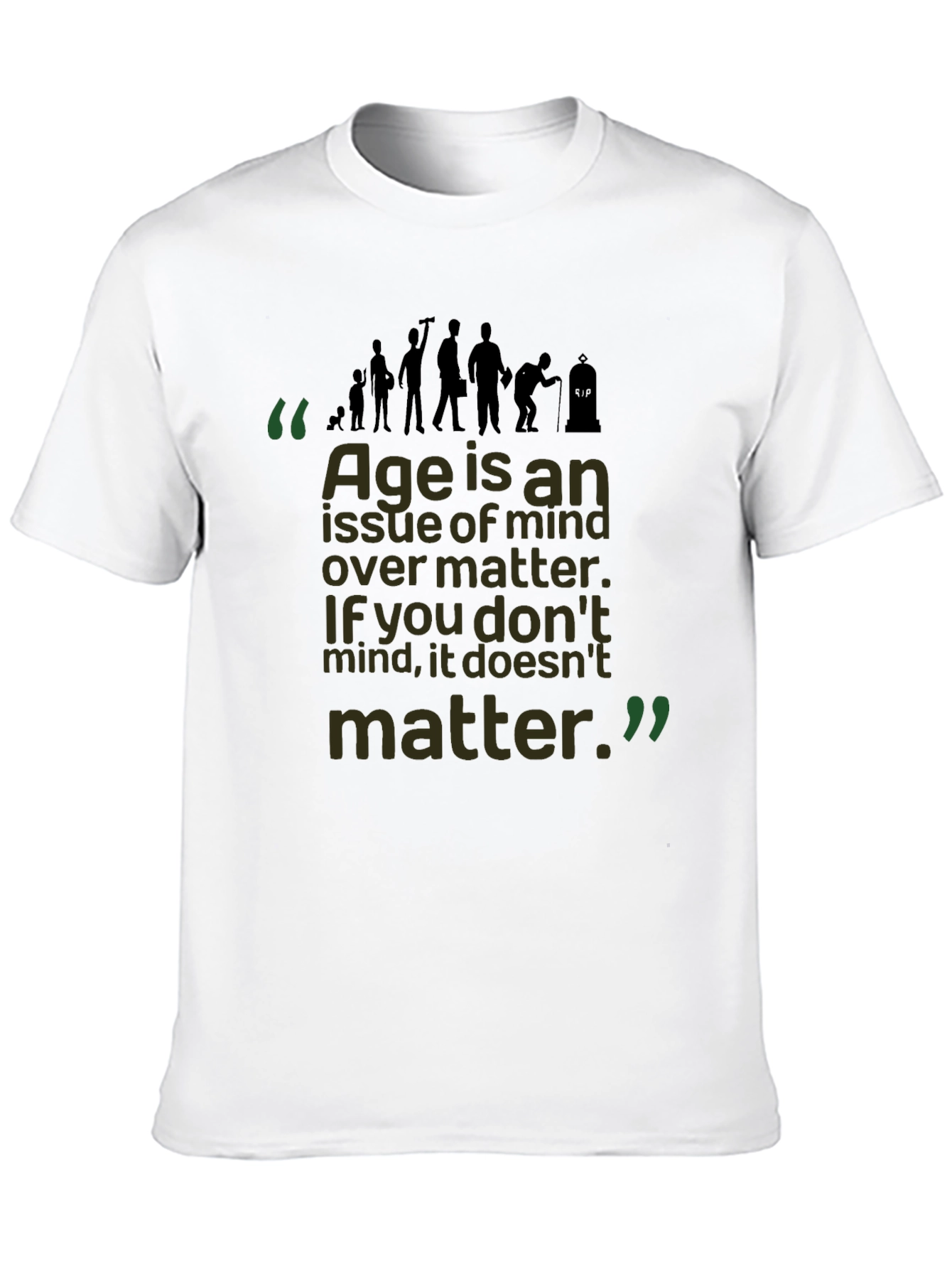 Age Mind Over Matter Black Graphic Tee