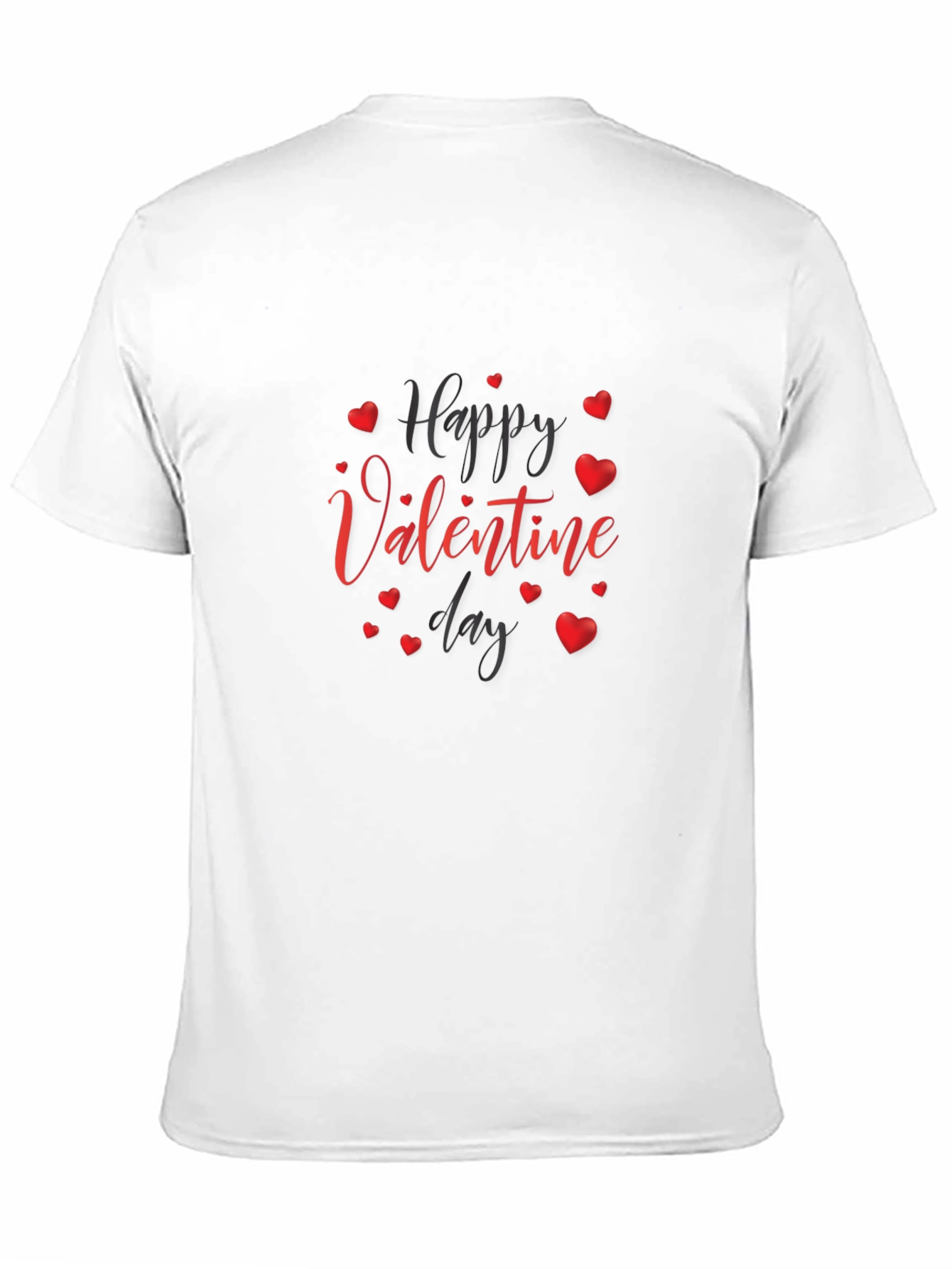 Happy Valentines Day Black T-Shirt