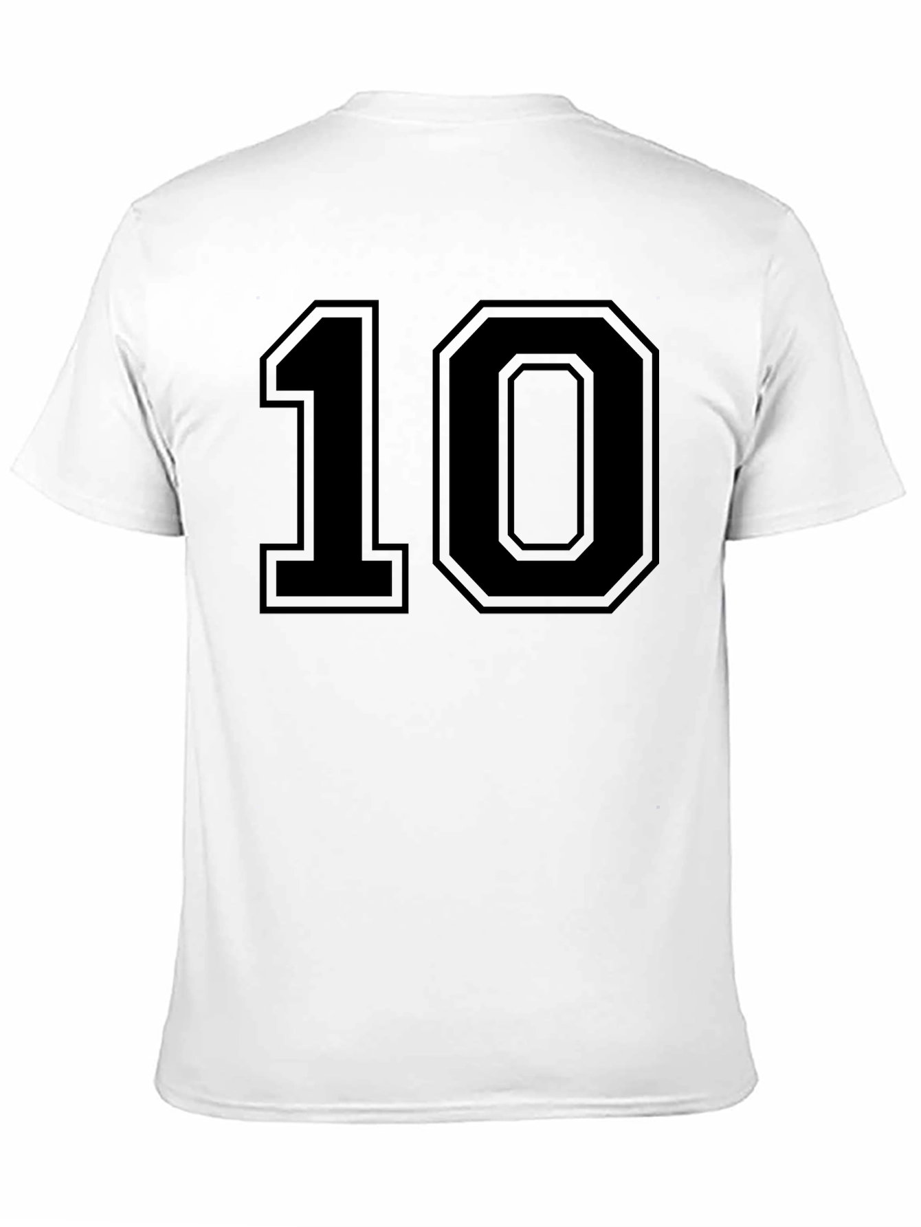 Classic Number 10 Graphic Tee - Black