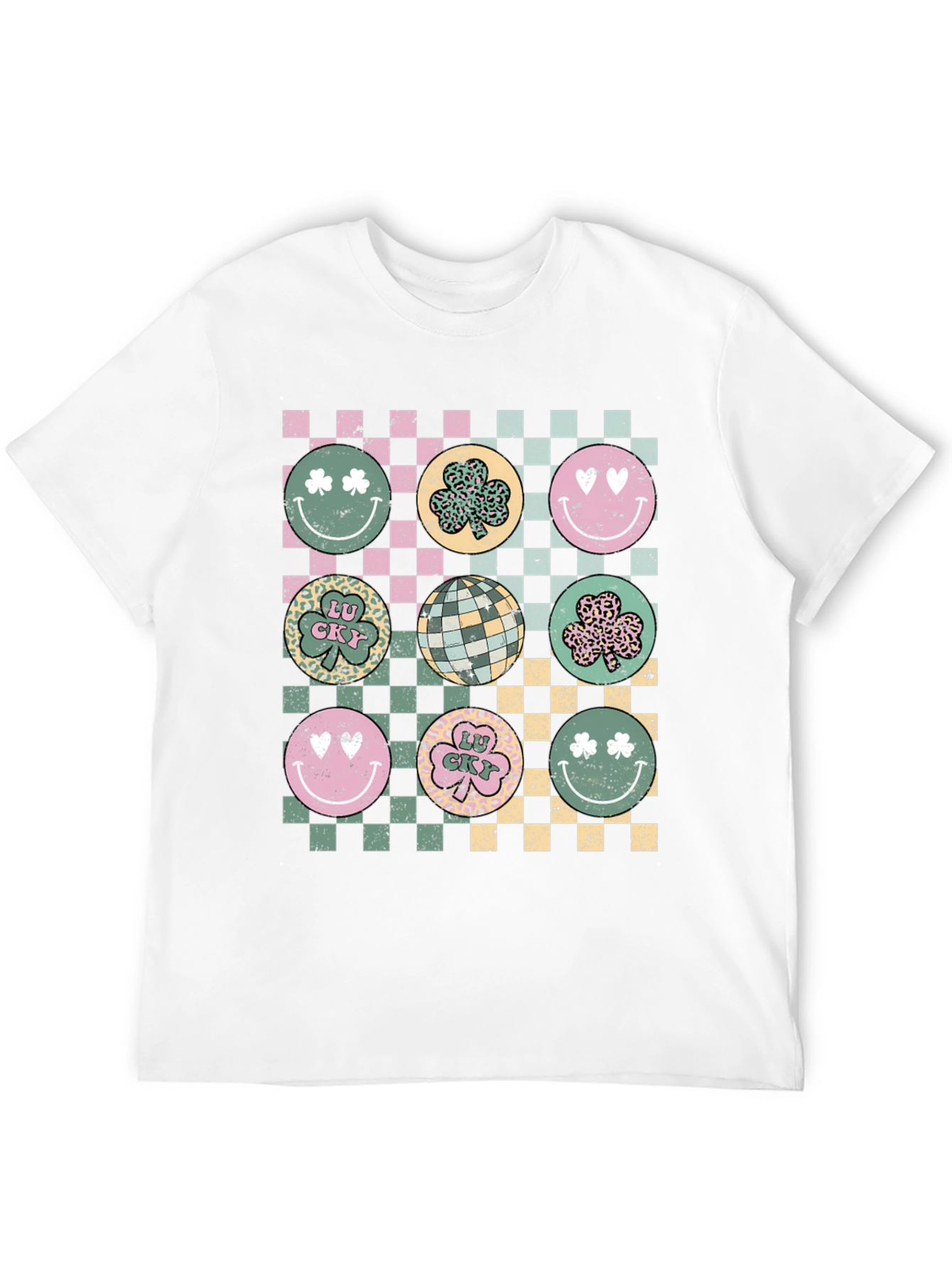 St. Patricks Day Checkerboard Graphic Tee