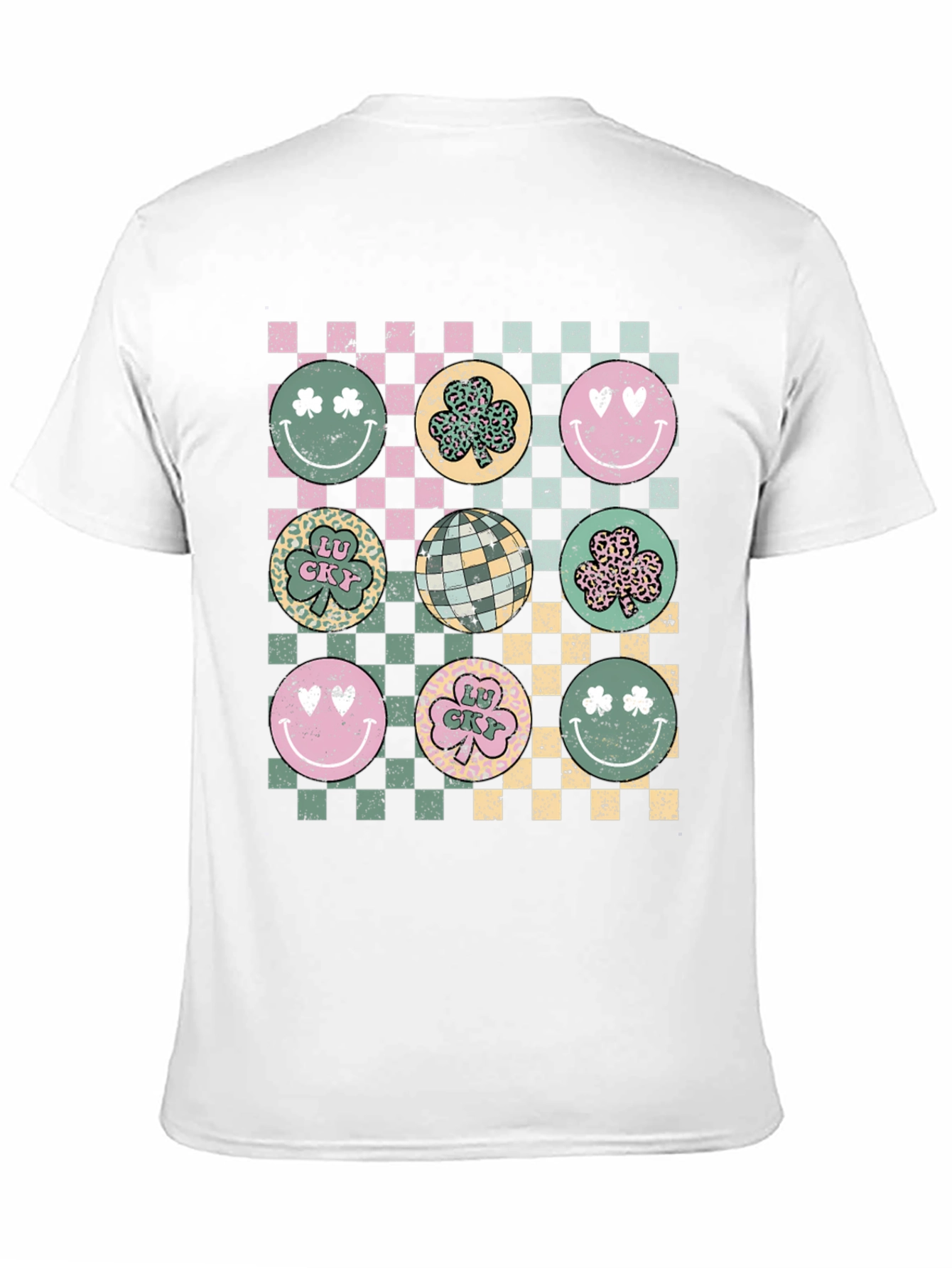 St. Patricks Day Checkerboard Graphic Tee