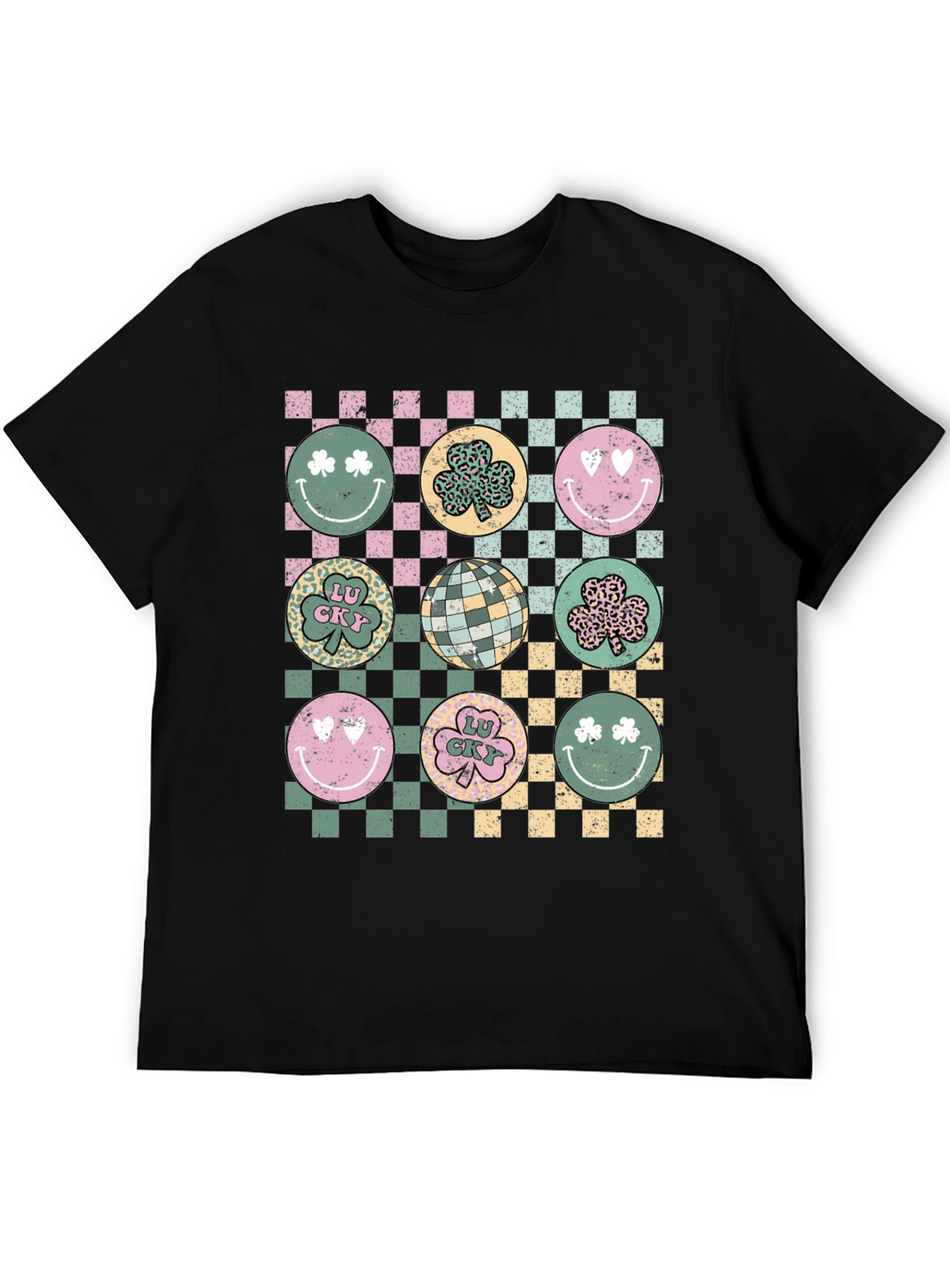 St. Patricks Day Checkerboard Graphic Tee