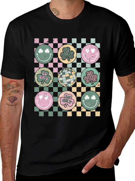 St. Patricks Day Checkerboard Graphic Tee