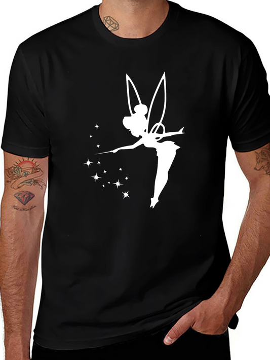 Tinkerbell Graphic T-Shirt - Black Cotton Tee