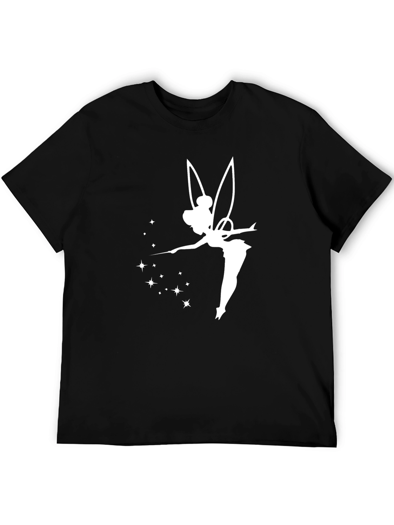 Tinkerbell Graphic T-Shirt - Black Cotton Tee