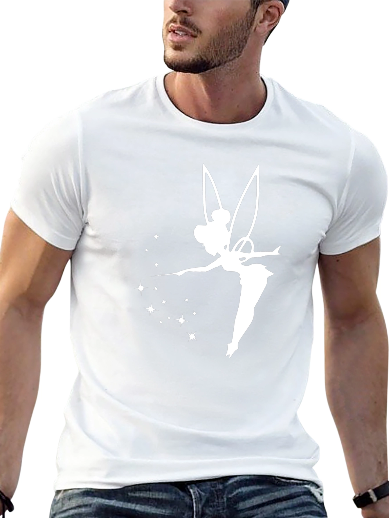 Tinkerbell Graphic T-Shirt - Black Cotton Tee