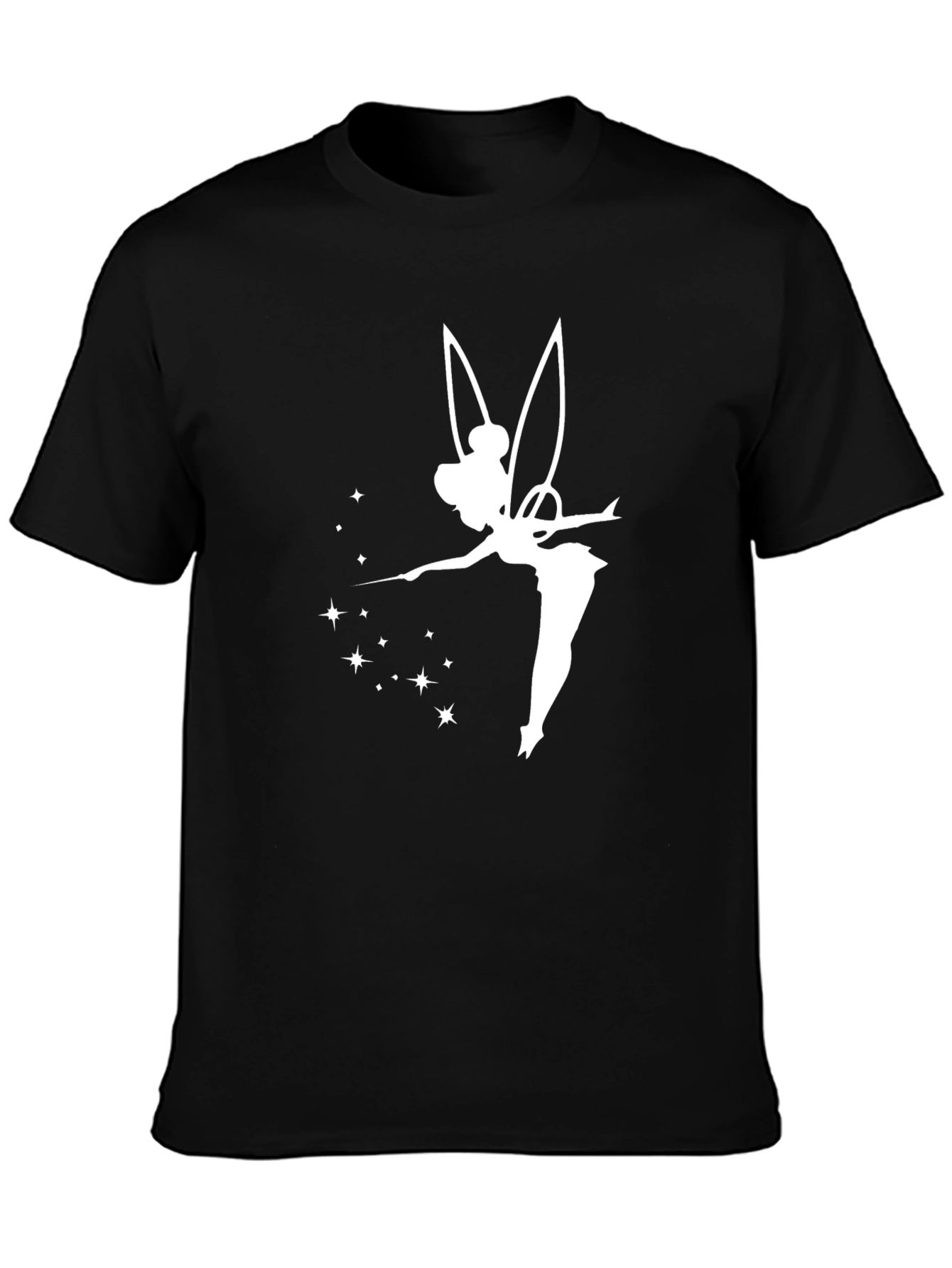 Tinkerbell Graphic T-Shirt - Black Cotton Tee