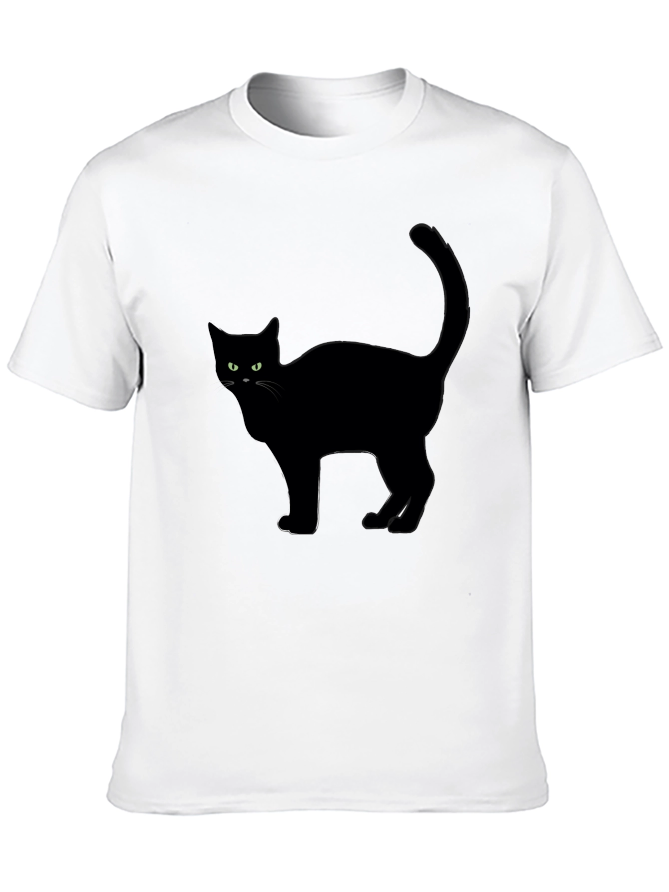 Black Cat Graphic Tee - Halloween Style