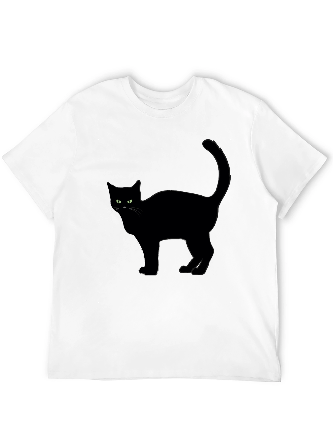 Black Cat Graphic Tee - Halloween Style