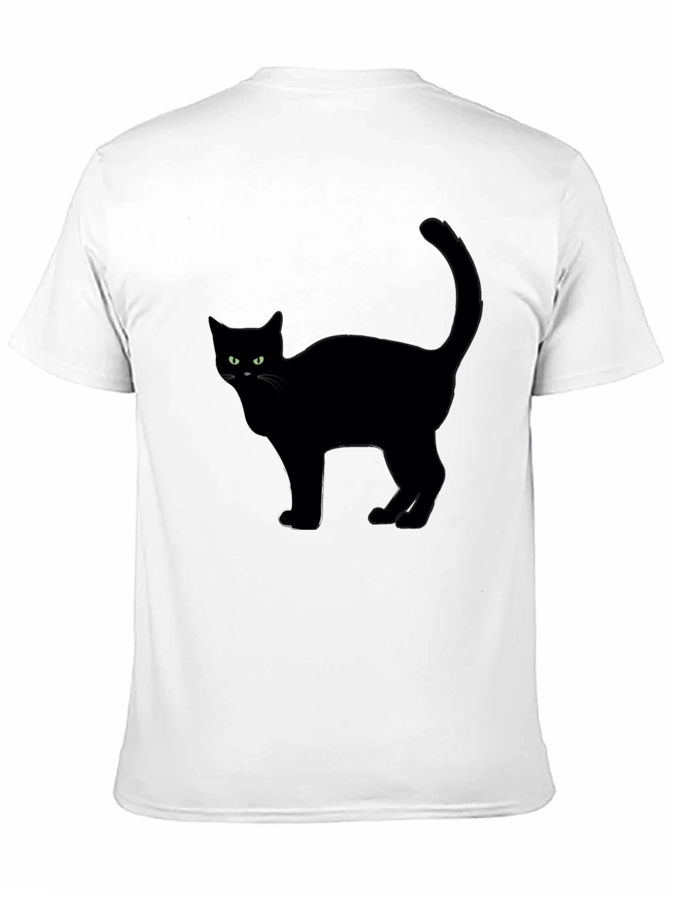 Black Cat Graphic Tee - Halloween Style