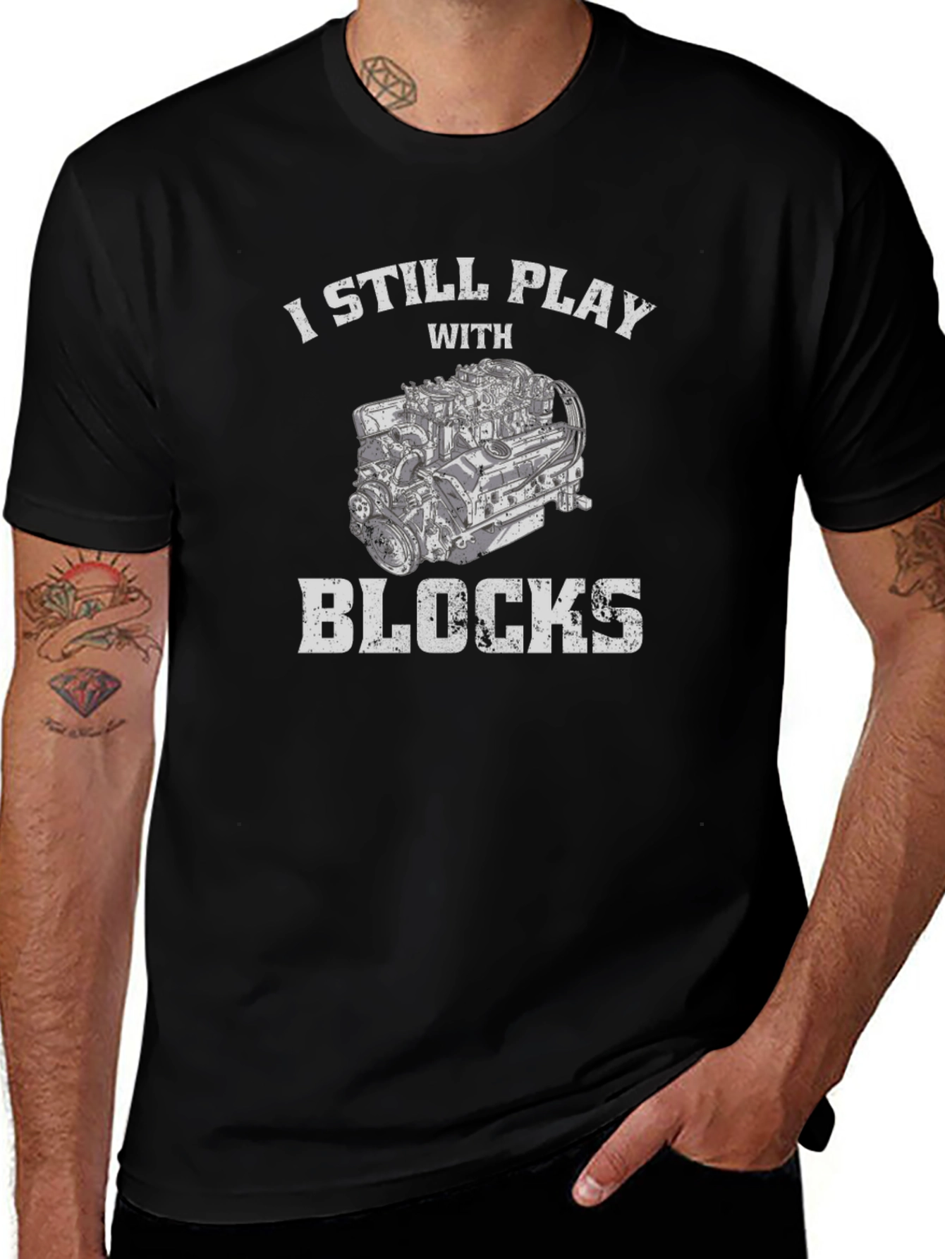 I Still Play With Blocks Graphic Tee