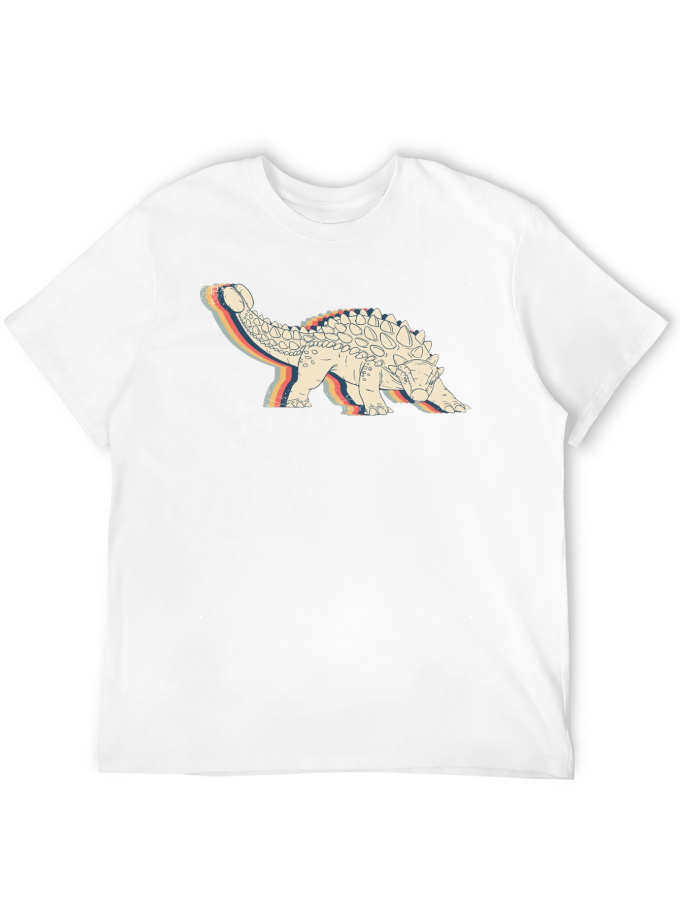 Retro Ankylosaurus Graphic T-Shirt